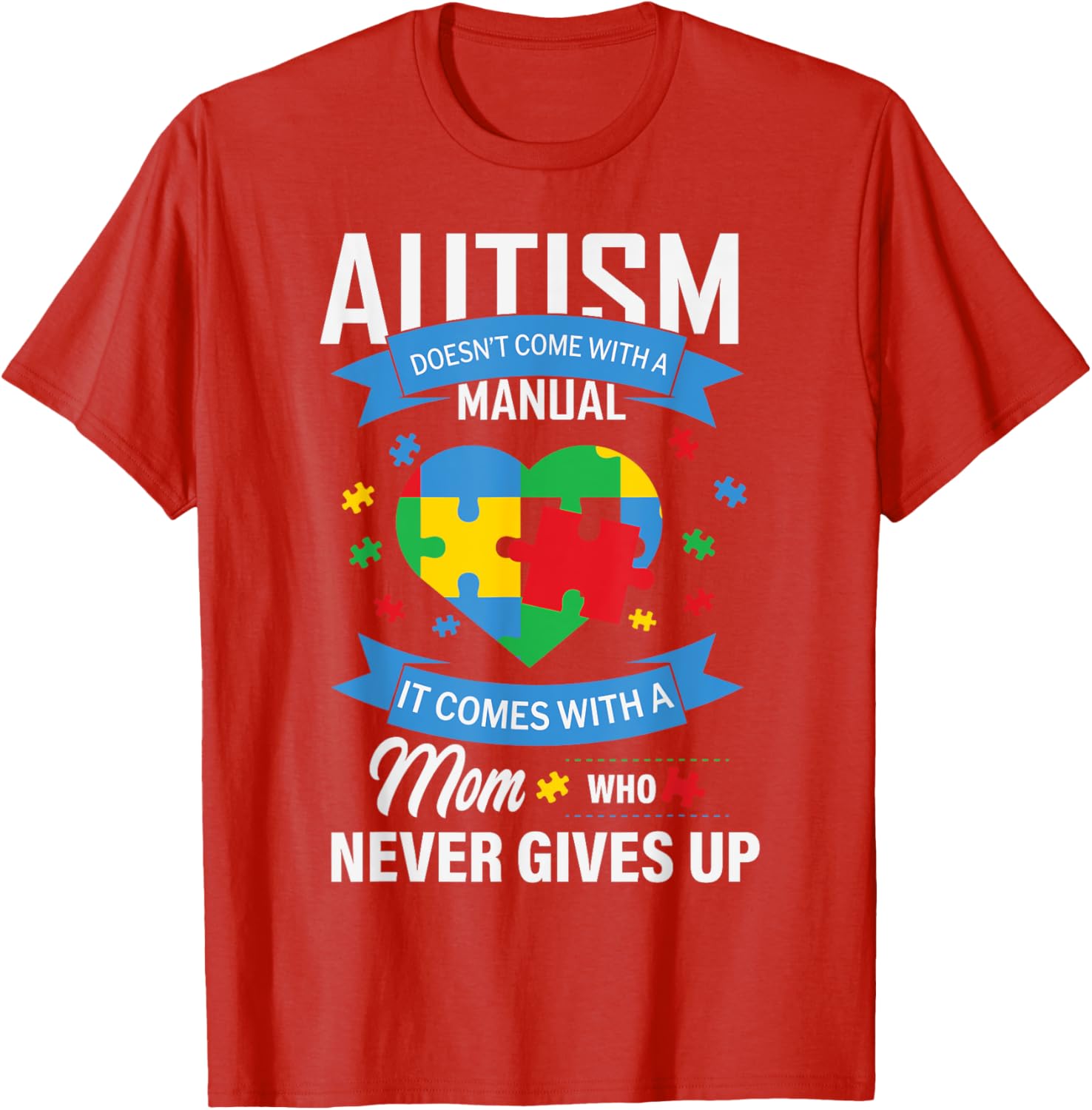 Autism Awareness T-Shirt for Moms - No Manual Needed Design - 9