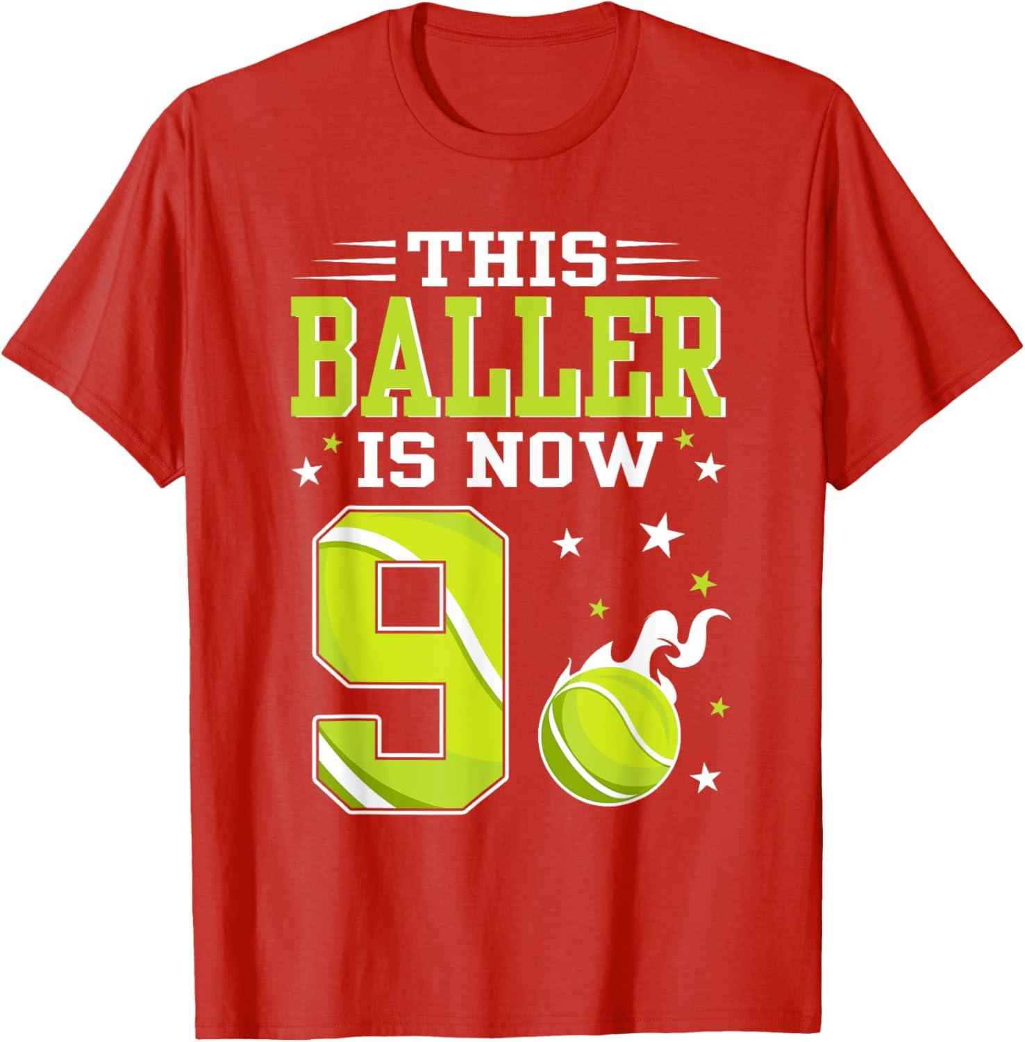 9 Year Old Birthday Tennis Themed T-Shirt for Kids β Perfect Gift! - 18