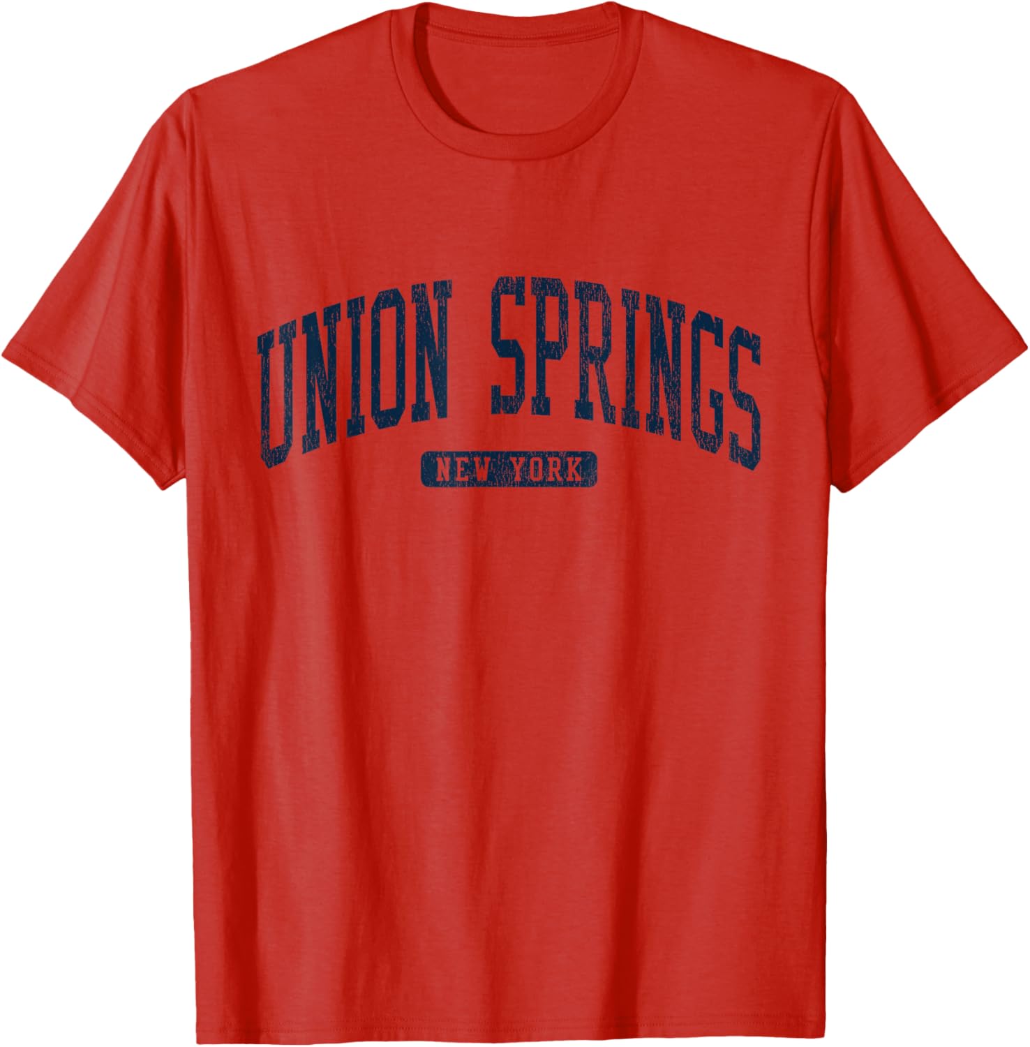 Union Springs NY College Style Blue T-Shirt for Comfortable Casual Wear - 14