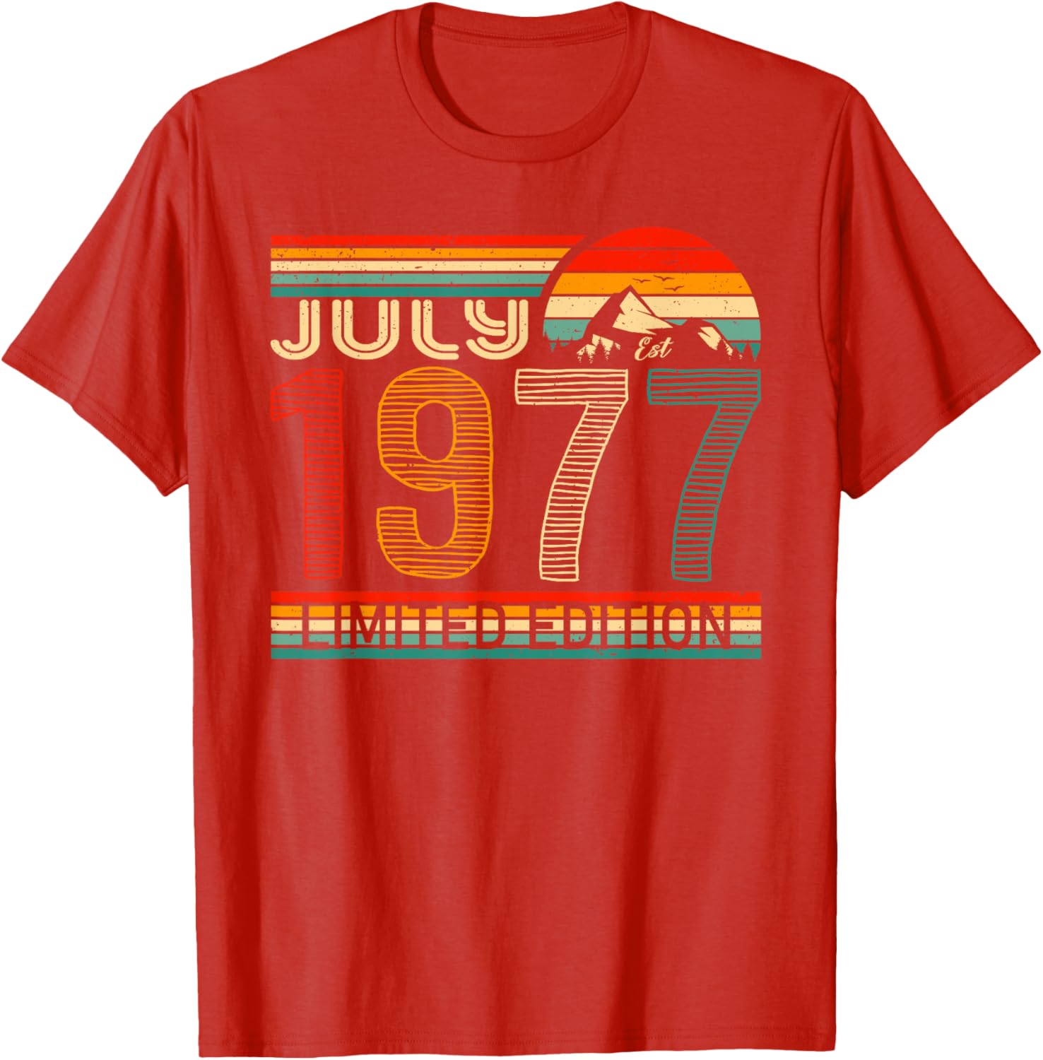 Classic July 1977 Vintage Birthday T-Shirt for Nostalgic Celebrations - 19