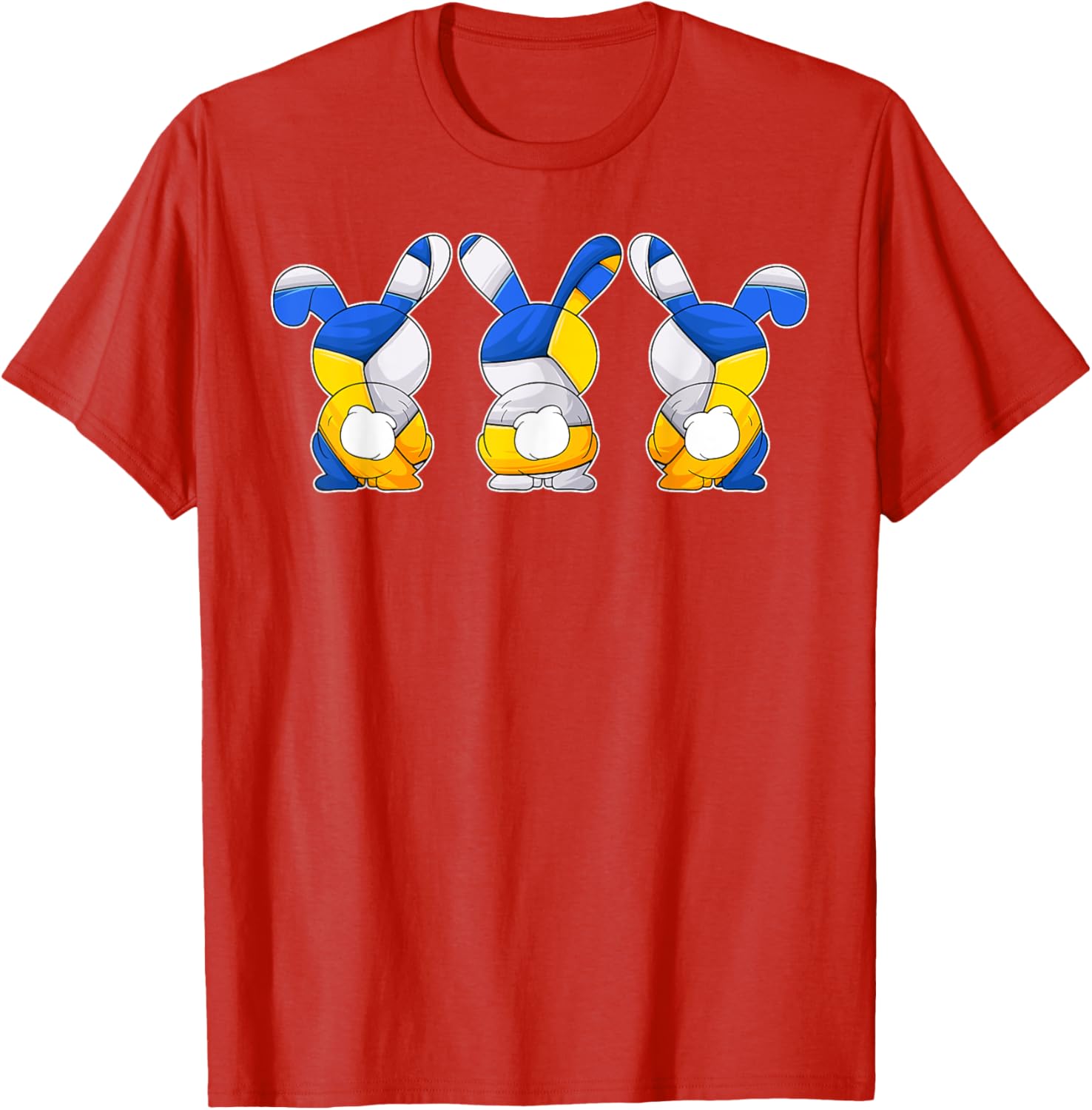 Funny Volleyball Easter Bunnies T-Shirt for Men and Boys Celebrating Easter - 1