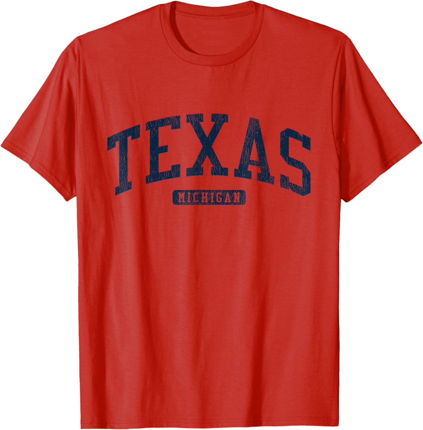 Texas Michigan College Blue T-Shirt Stylish Casual Wear for Students - 17