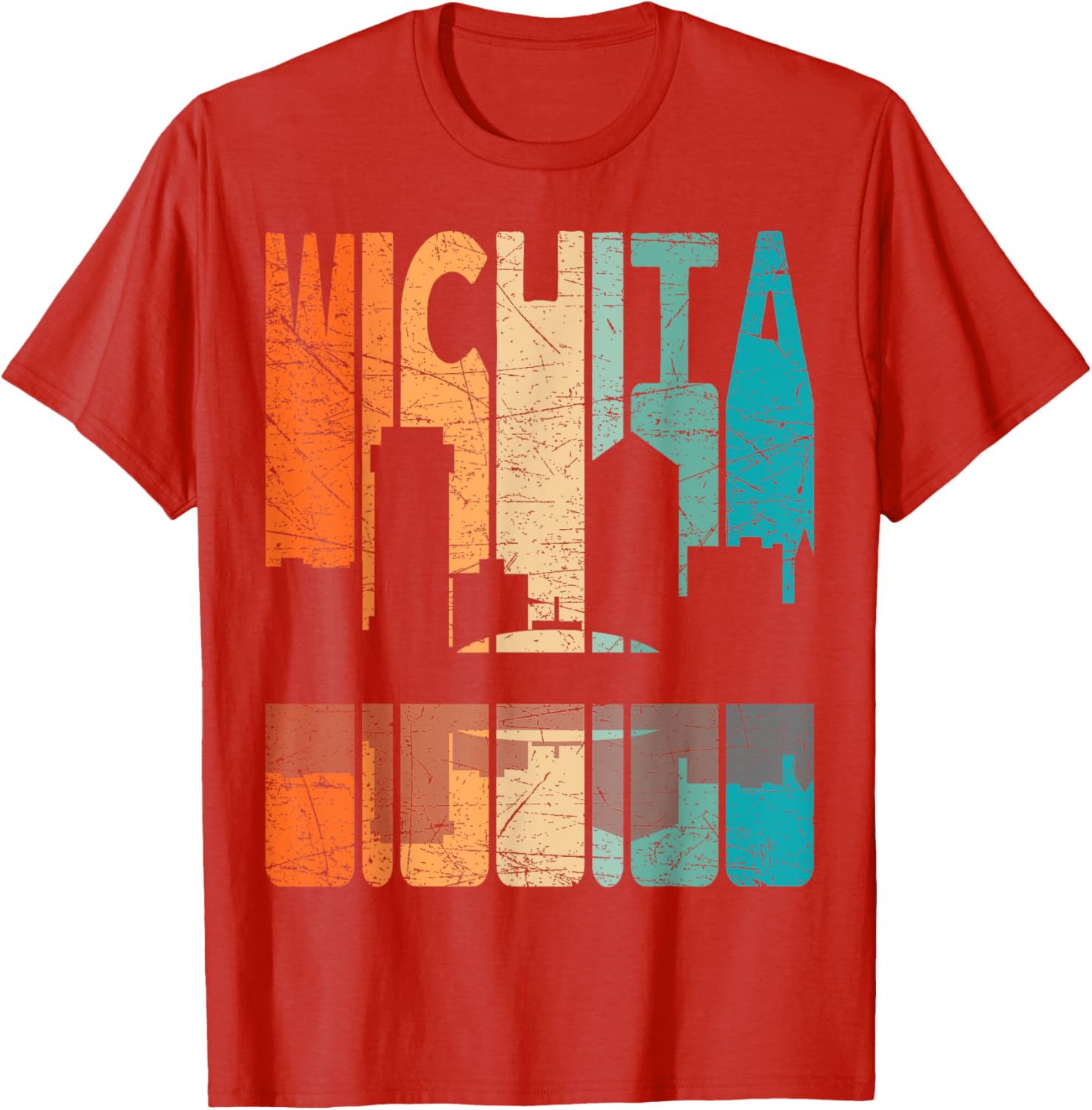 Wichita Vintage Retro T-Shirt Kansas Style for Comfortable Casual Wear - 5