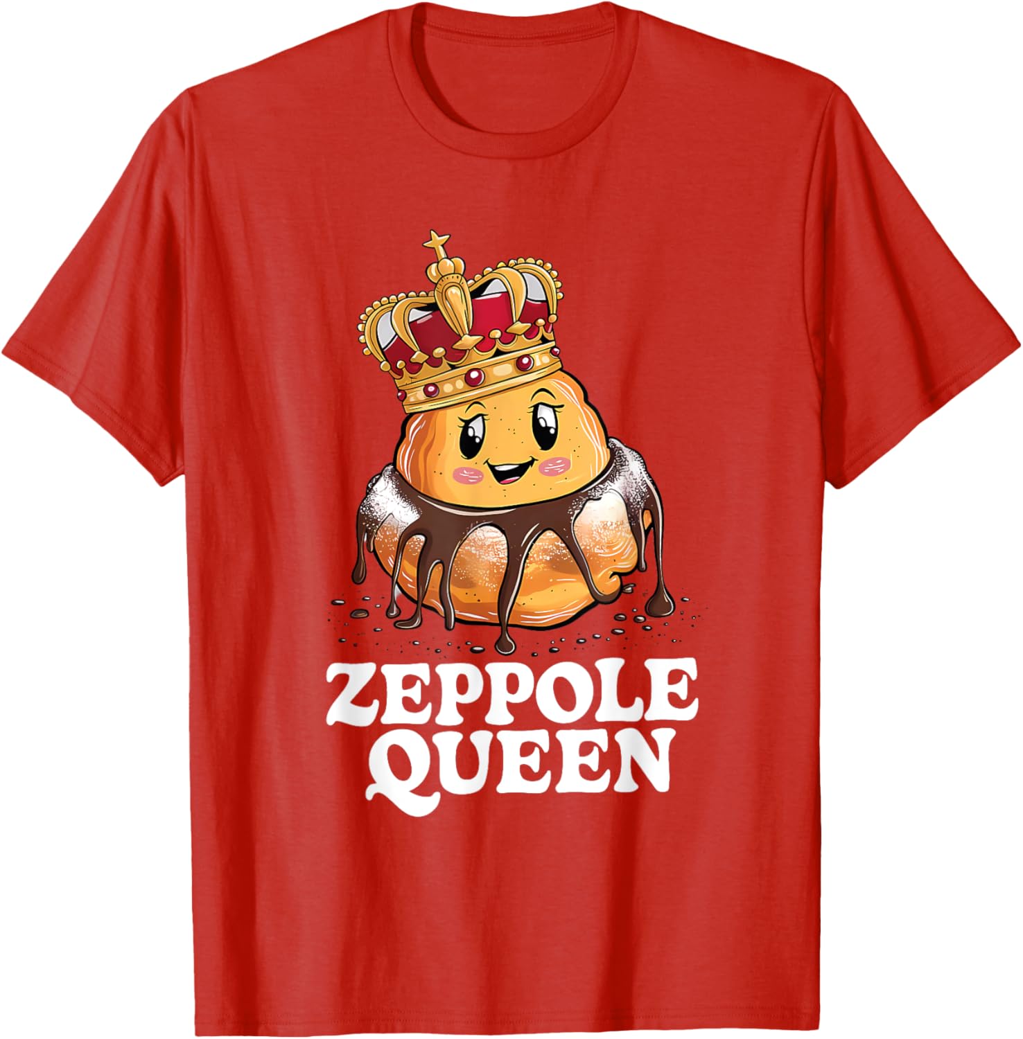 Zeppole Queen T-Shirt for Food Lovers - Fun and Stylish Design - 4