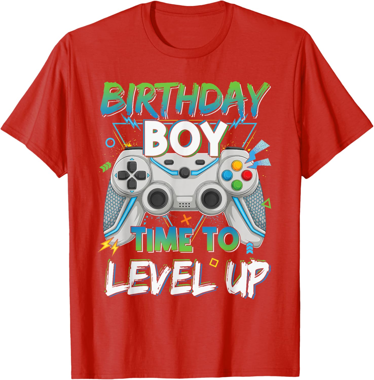 Level Up Gaming Birthday Boy T-Shirt for Young Gamer Boys - 26