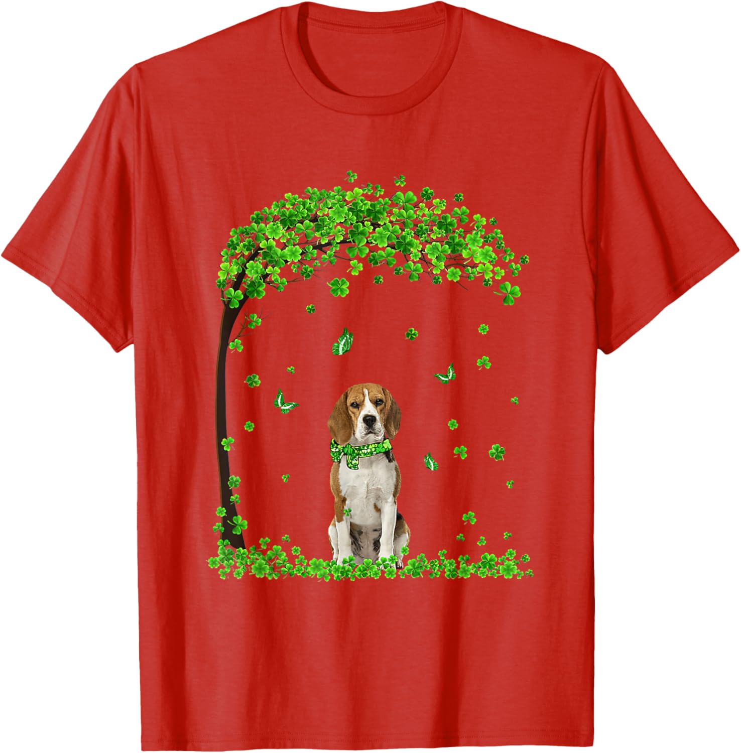 Beagle St Patricks Day Shamrock T-Shirt for Irish Dog Lovers - 24