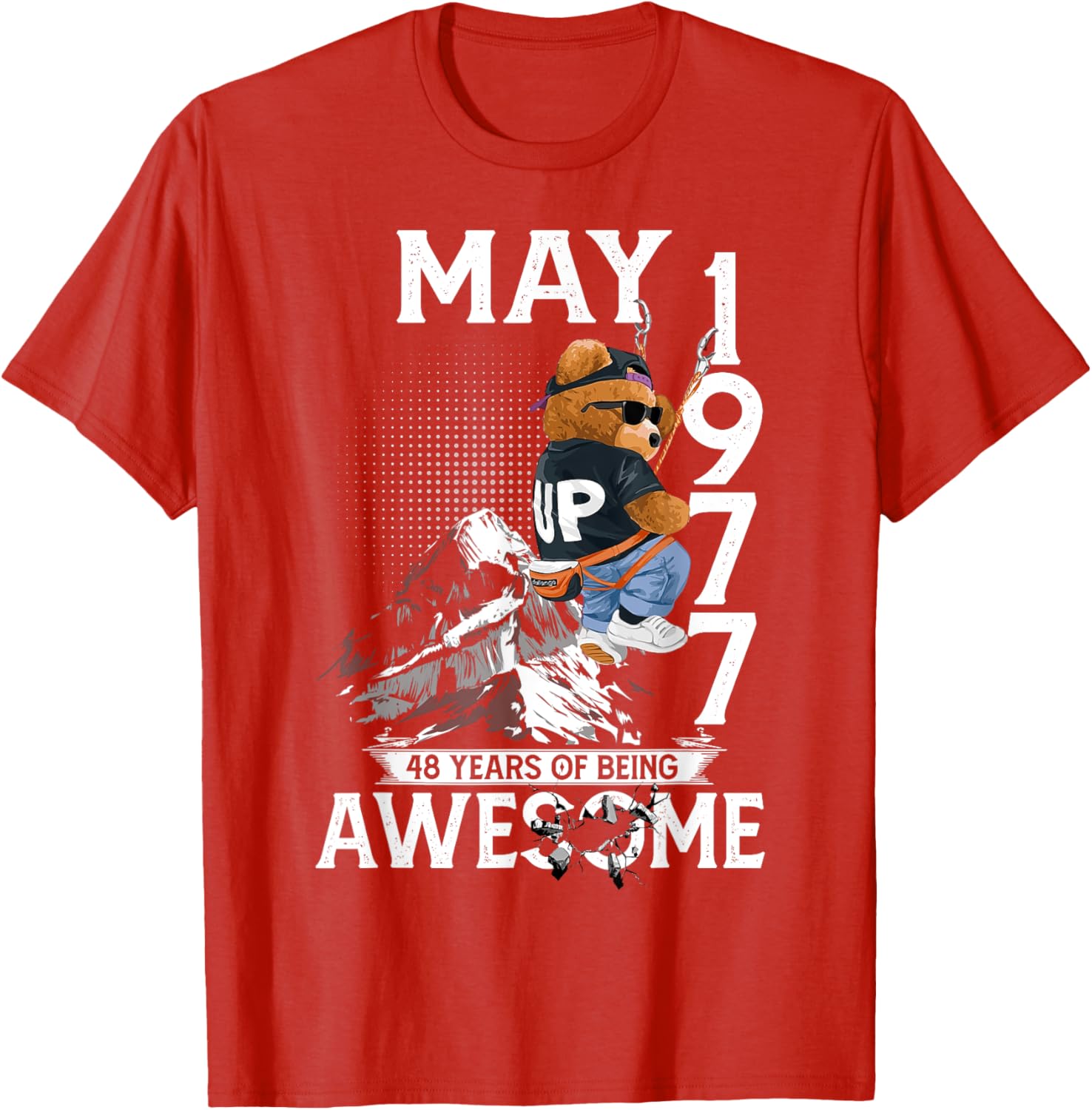 48th Birthday Bear Legends May 1977 T-Shirt for Men 48 Years Old - 17