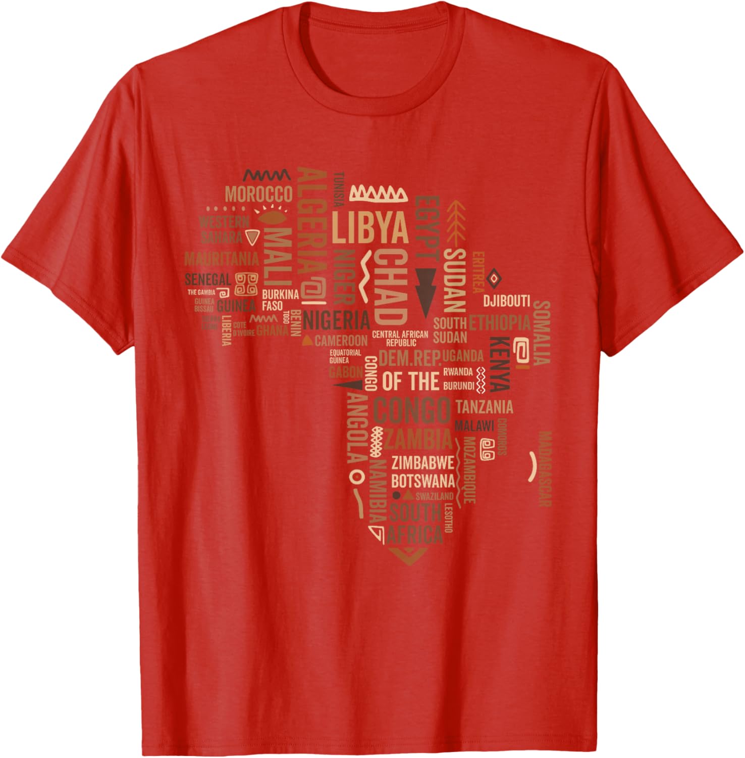 Africa Map Black History Pride T-Shirt for African American Culture - 3