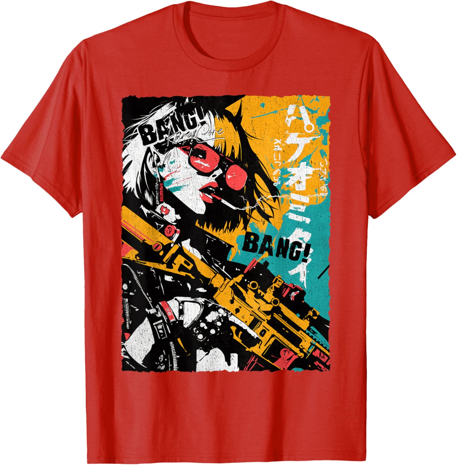 Trendy Japanese Cyberpunk Y2K Retro Techwear Manga T-Shirt for Fans - 6