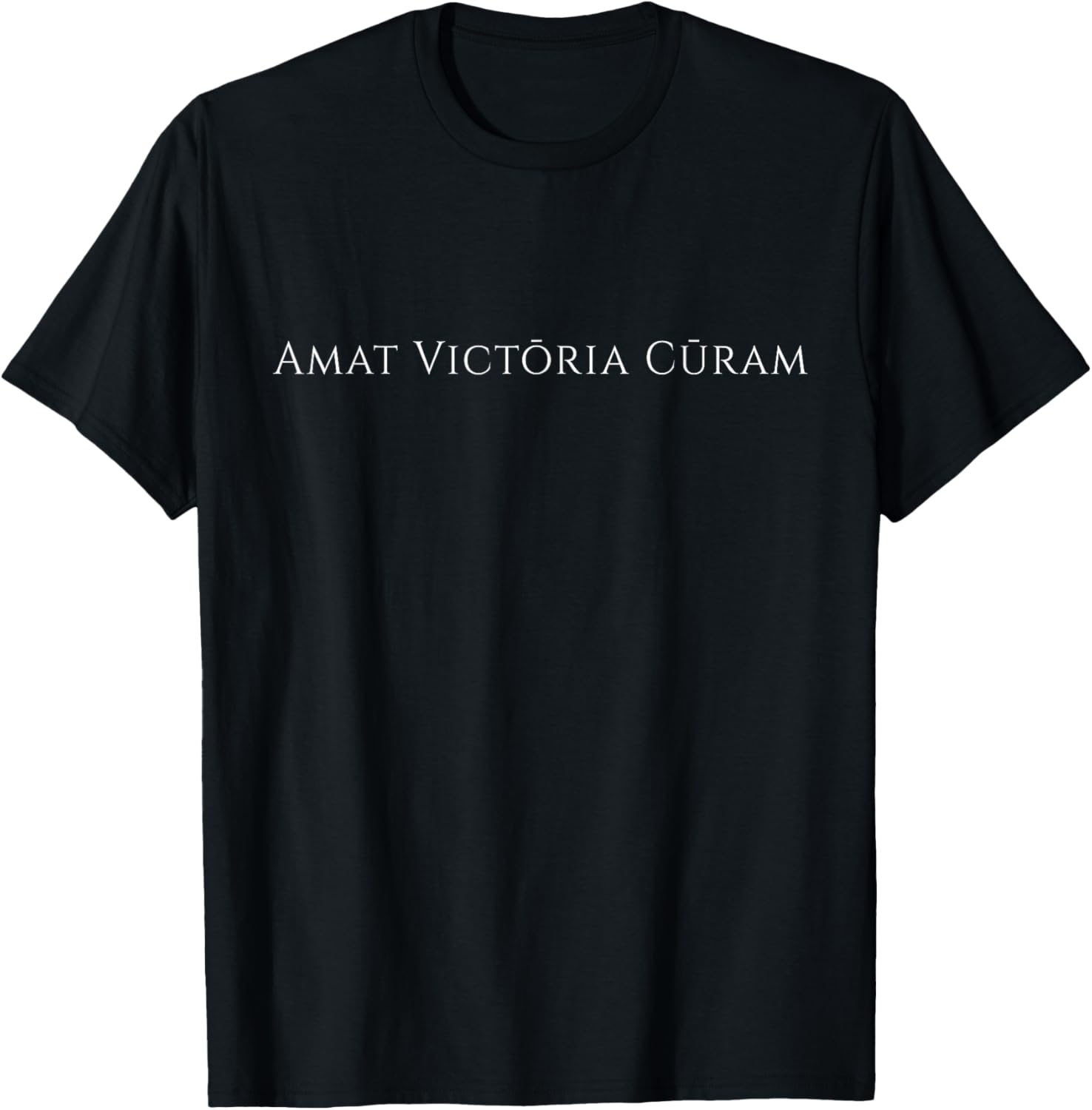Amat Victoria Curam T-Shirt - Inspiring Latin Phrase for Success in Style - 22