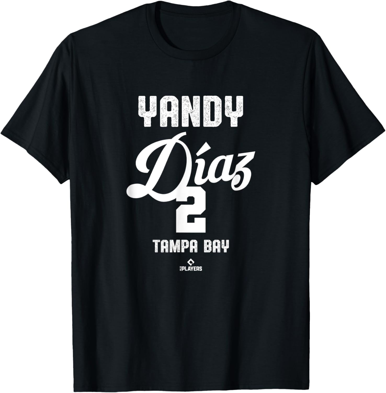 Yandy Diaz Tampa Bay Vintage MLBPA T-Shirt for Fans and Collectors - 1