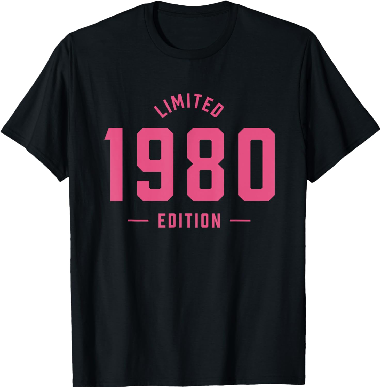 Cute Pink 45th Birthday T-Shirt for Women Celebrating 1980s Style - 6