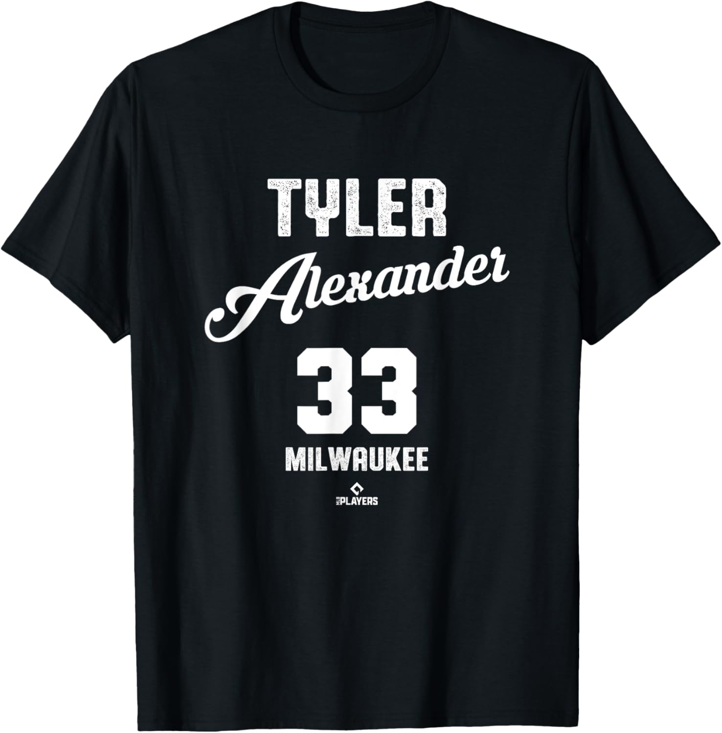 Vintage Tyler Alexander 33 Milwaukee Baseball T-Shirt for MLB Fans - 2