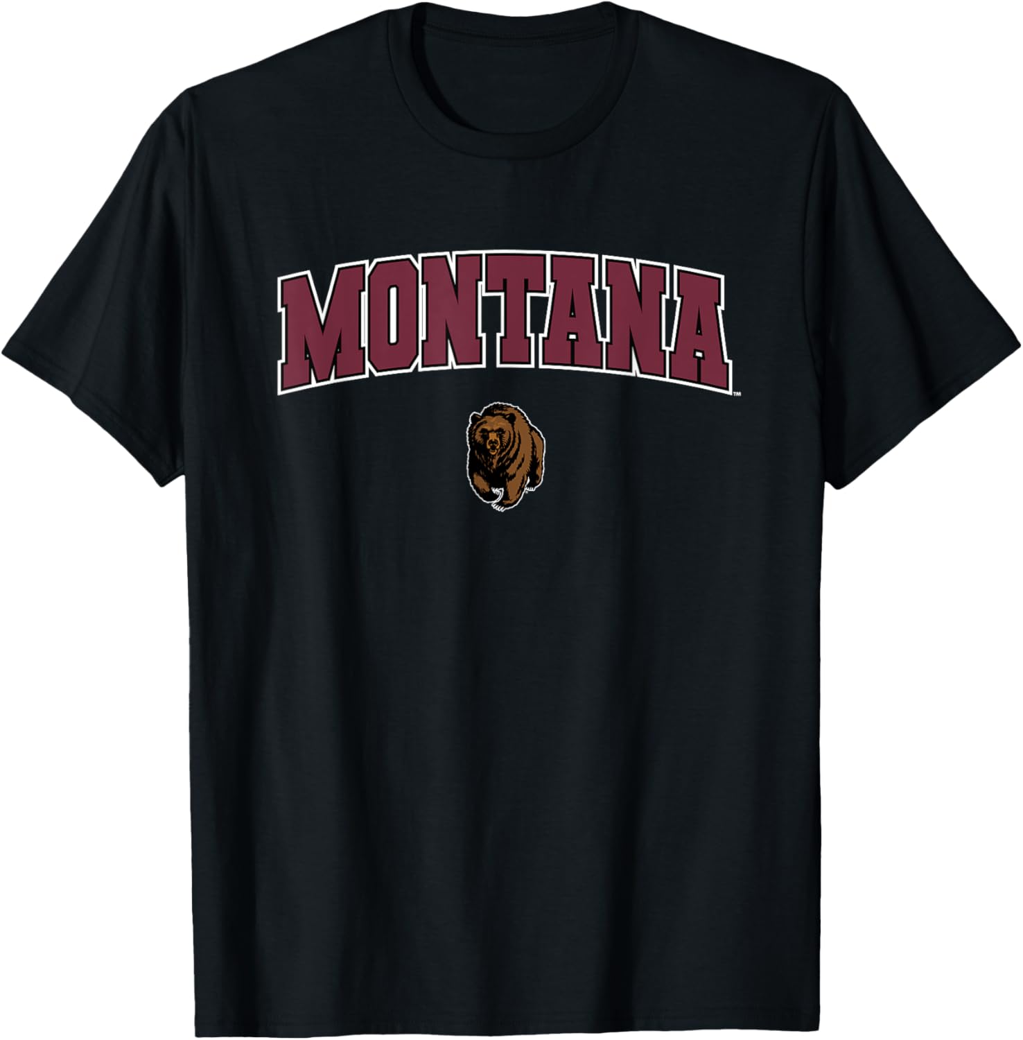 University of Montana Grizzlies Arch Logo T-Shirt for Fans and Alumni - 1