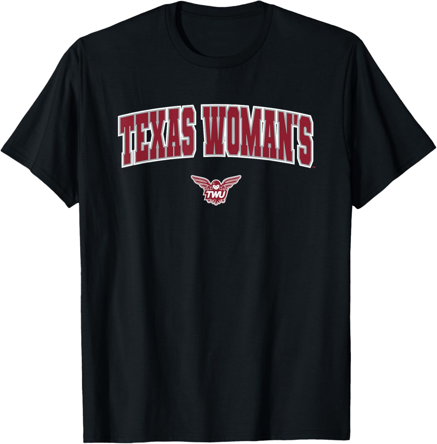 Texas Woman's University Pioneers Arch Logo T-Shirt for Sports Lovers - 1