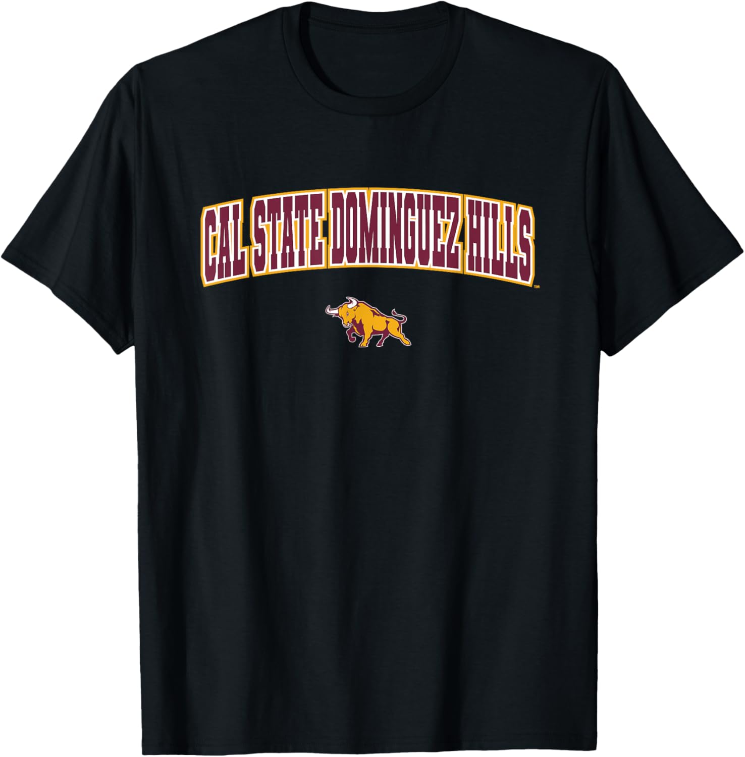 Cal State Dominguez Hills CSUDH Toros Arch Logo T-Shirt for Fans - 1