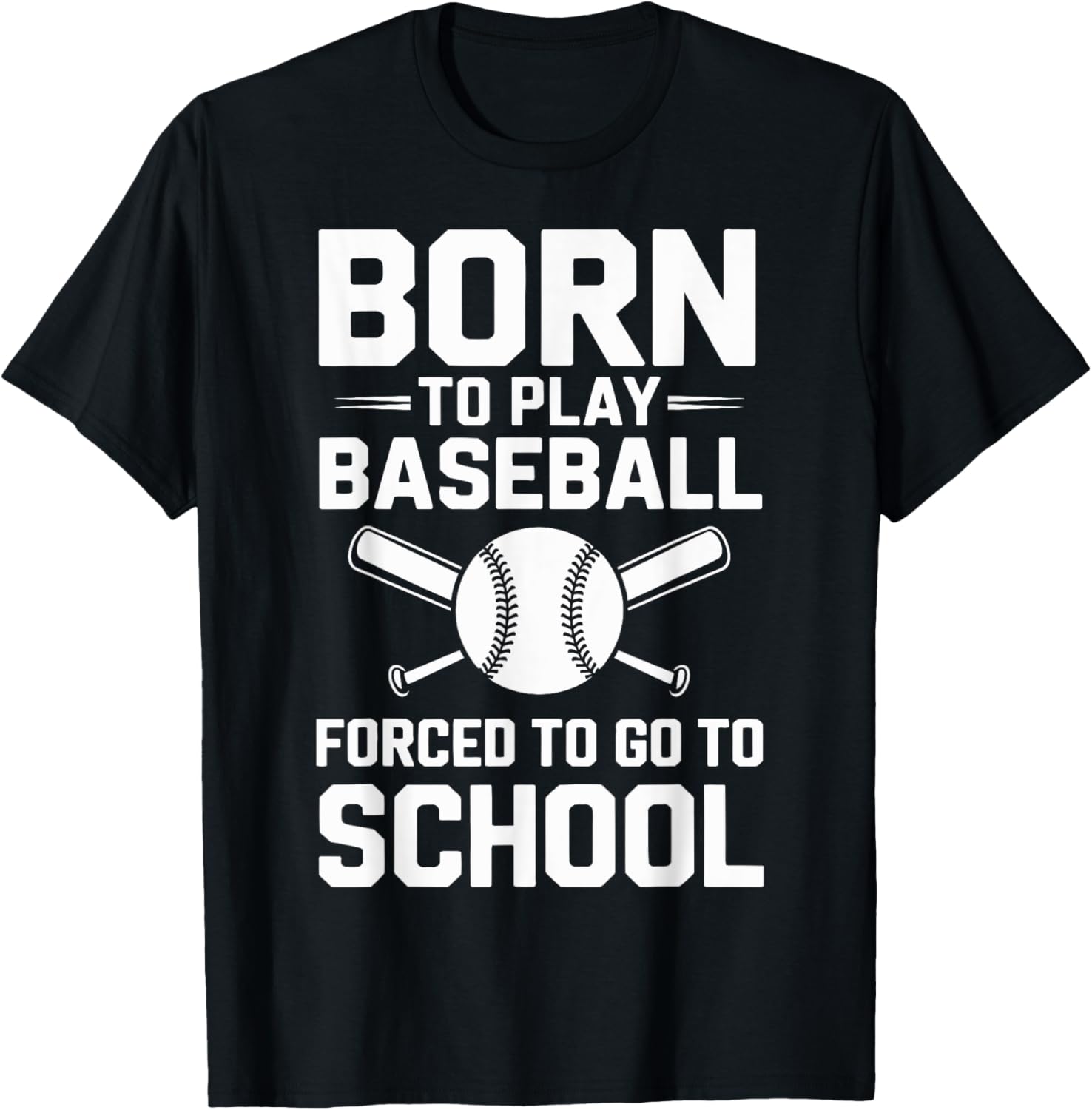 Born to Play Baseball T-Shirt Perfect for Young Athletes in School - 4