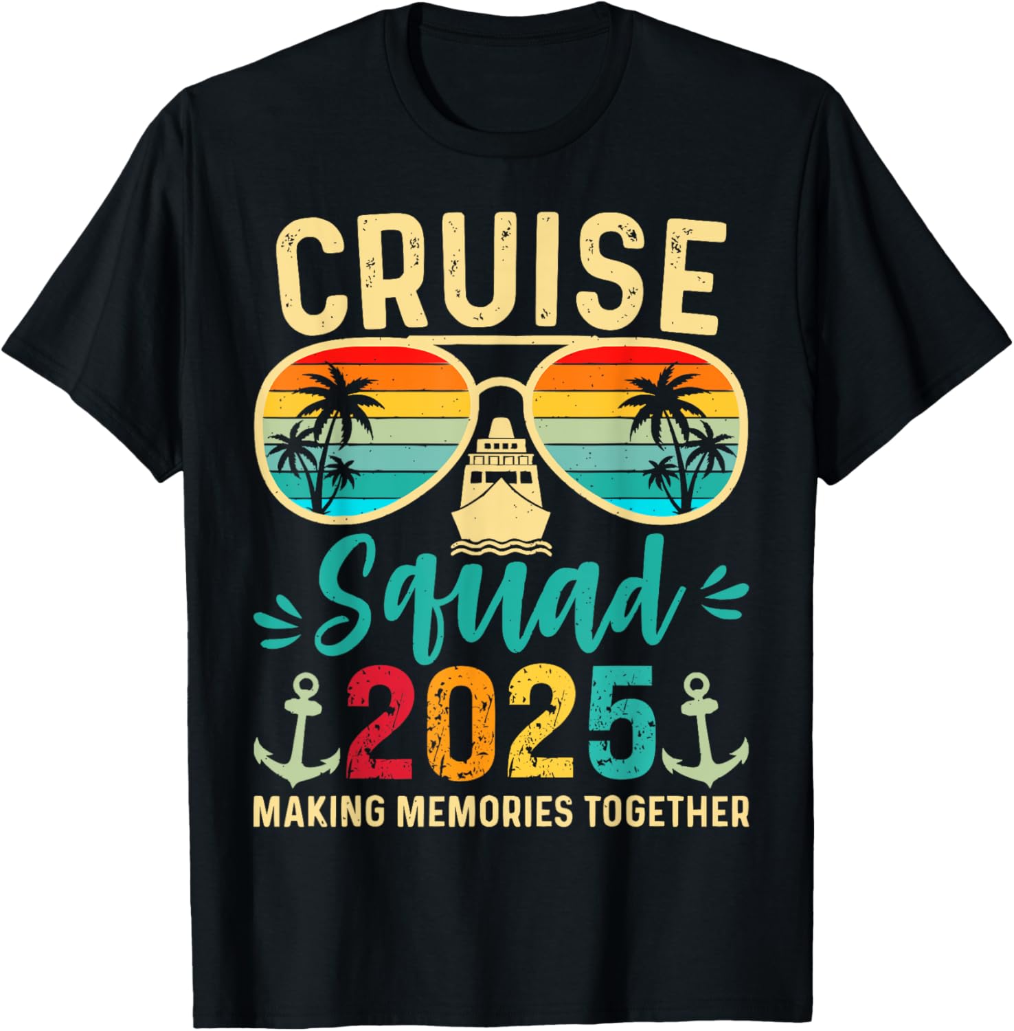 Cruise Squad 2025 Birthday Party Matching T-Shirt for Fun Vacations - 15