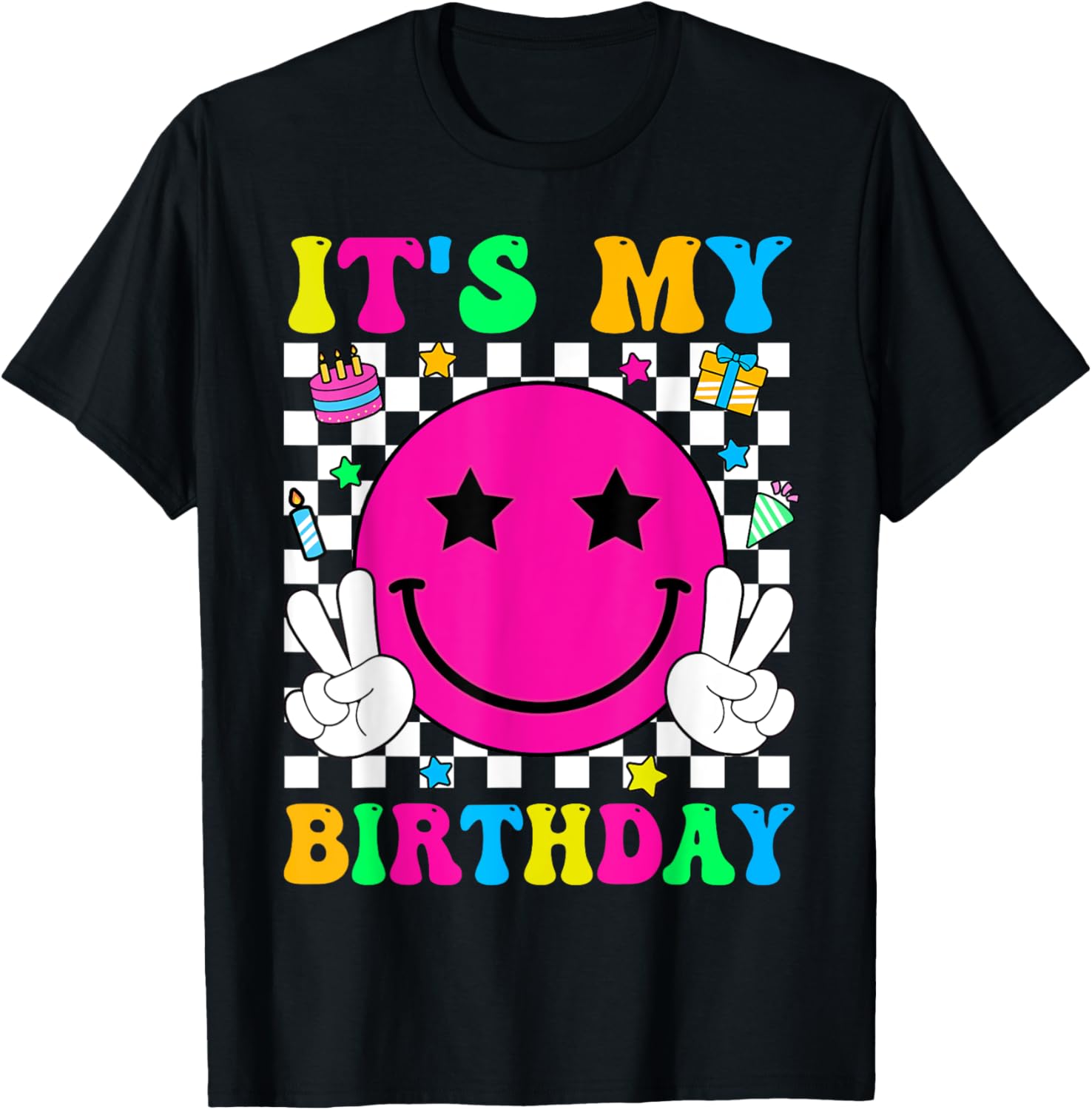 Groovy It's My Birthday T-Shirt for Men, Women, Teens, and Kids - 8
