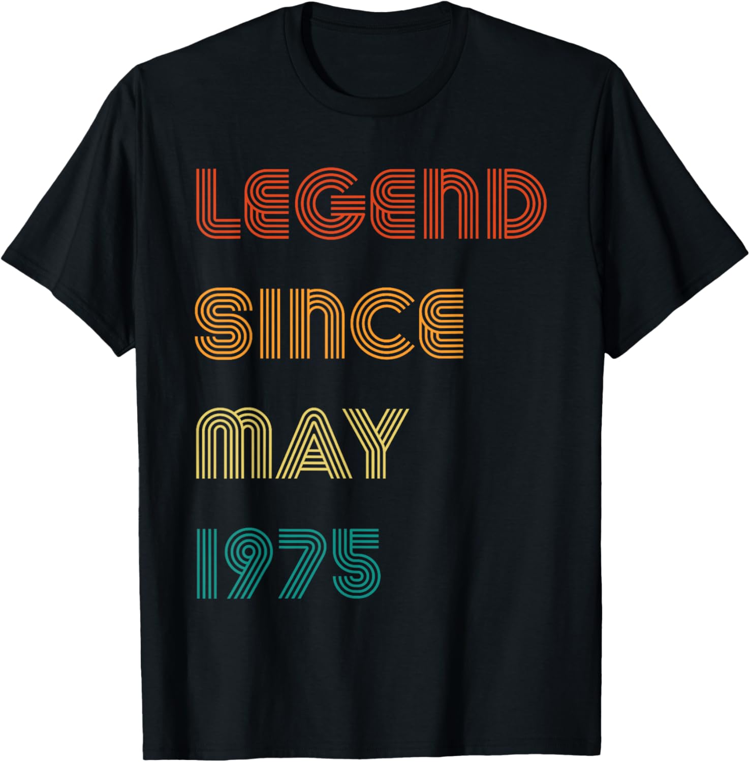 Legend Since May 1975 Retro 50th Birthday T-Shirt for Celebrating Milestones - 7
