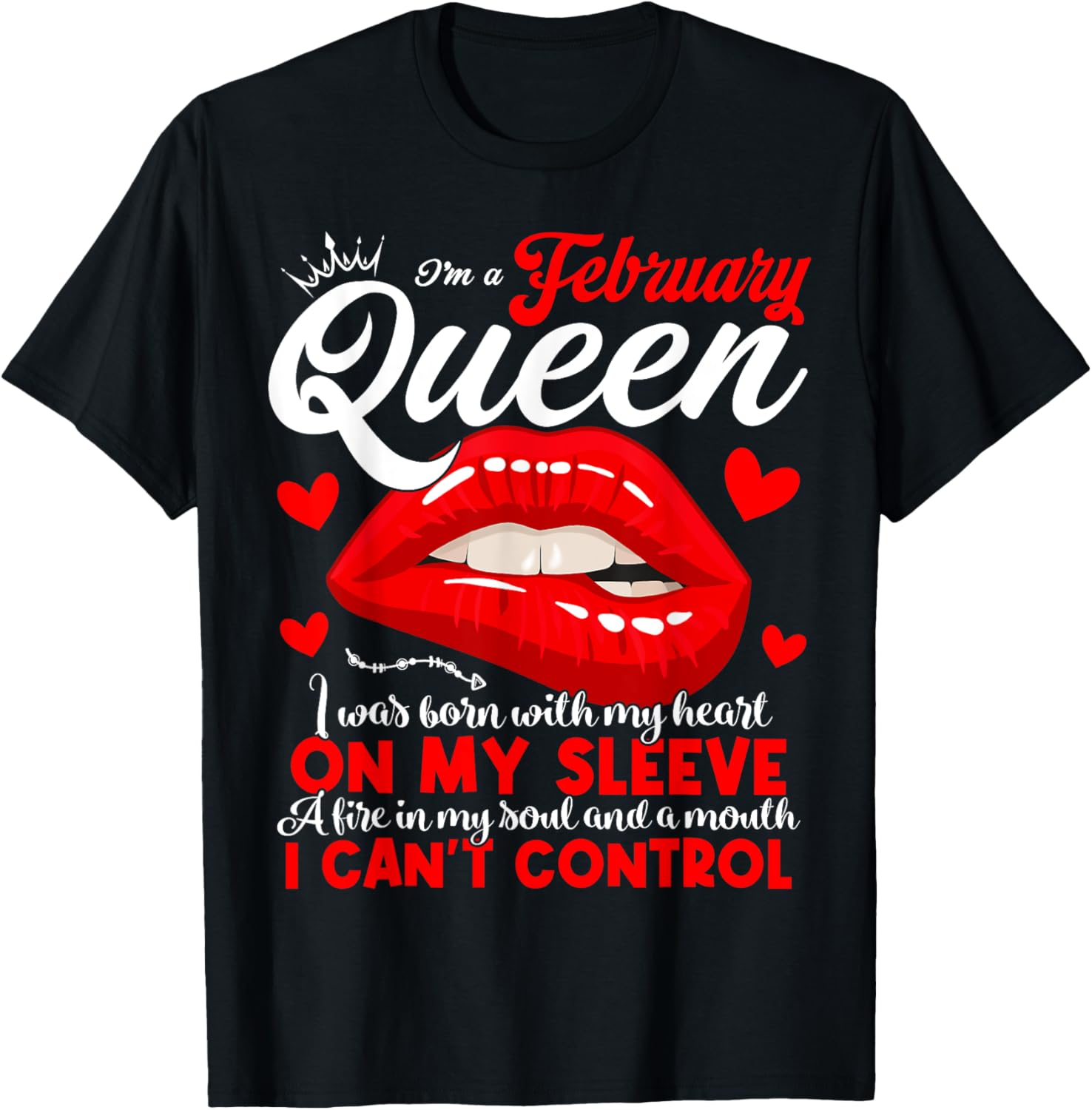 February Birthday Queen T-Shirt for Women and Girls - Celebrate Your Shine - 15