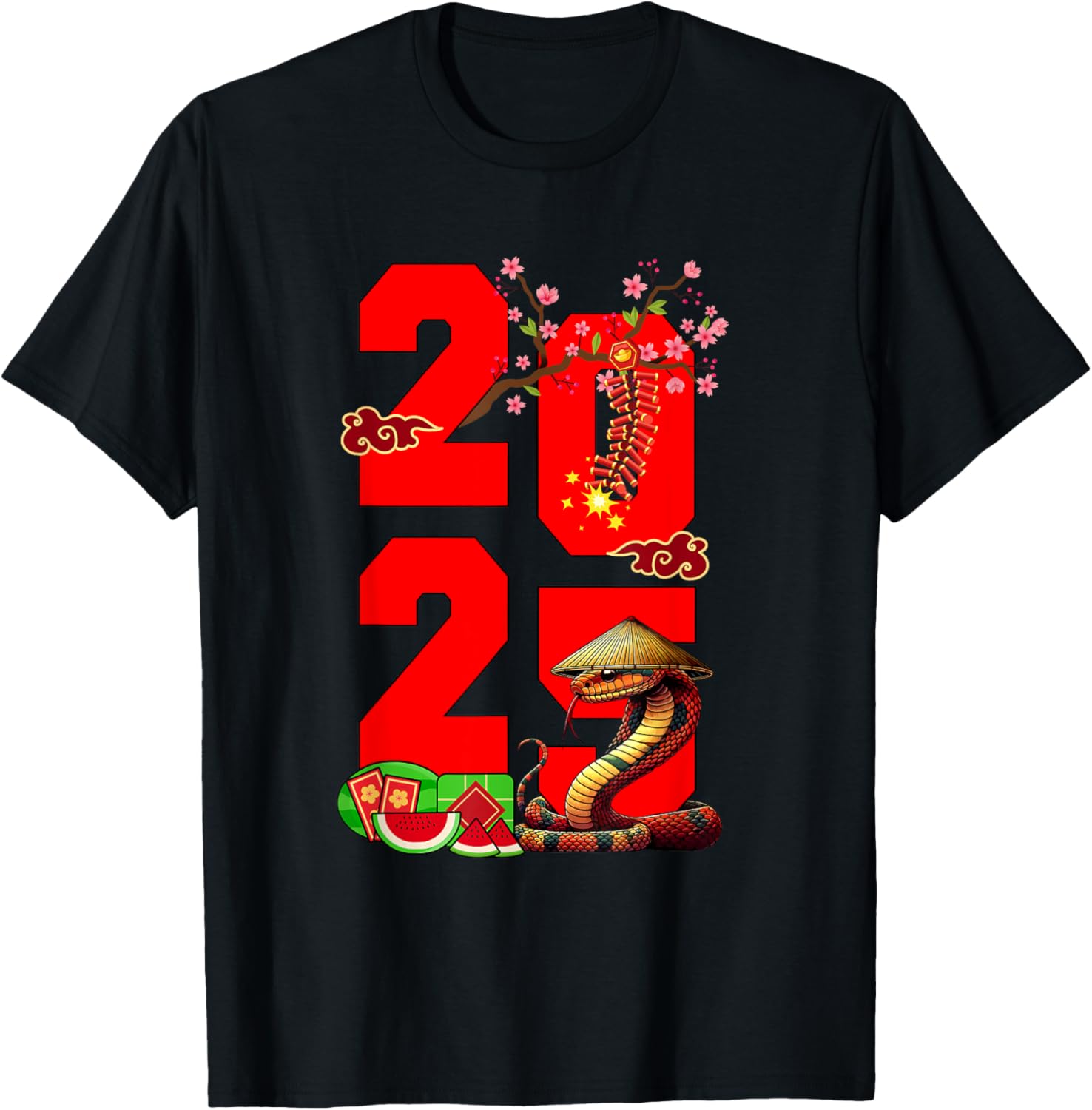 2025 Vietnamese Lunar New Year Snake Family T-Shirt for Festive Fun - 9