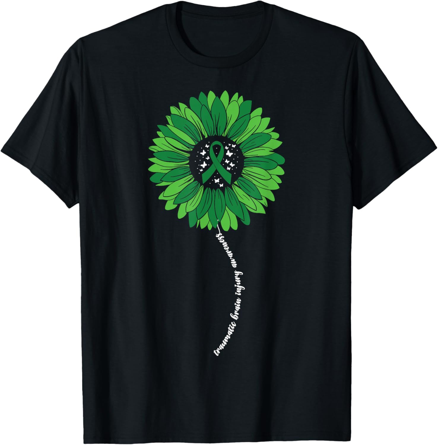 Support TBI Awareness with Sunflower Design Women's T-Shirt - 6