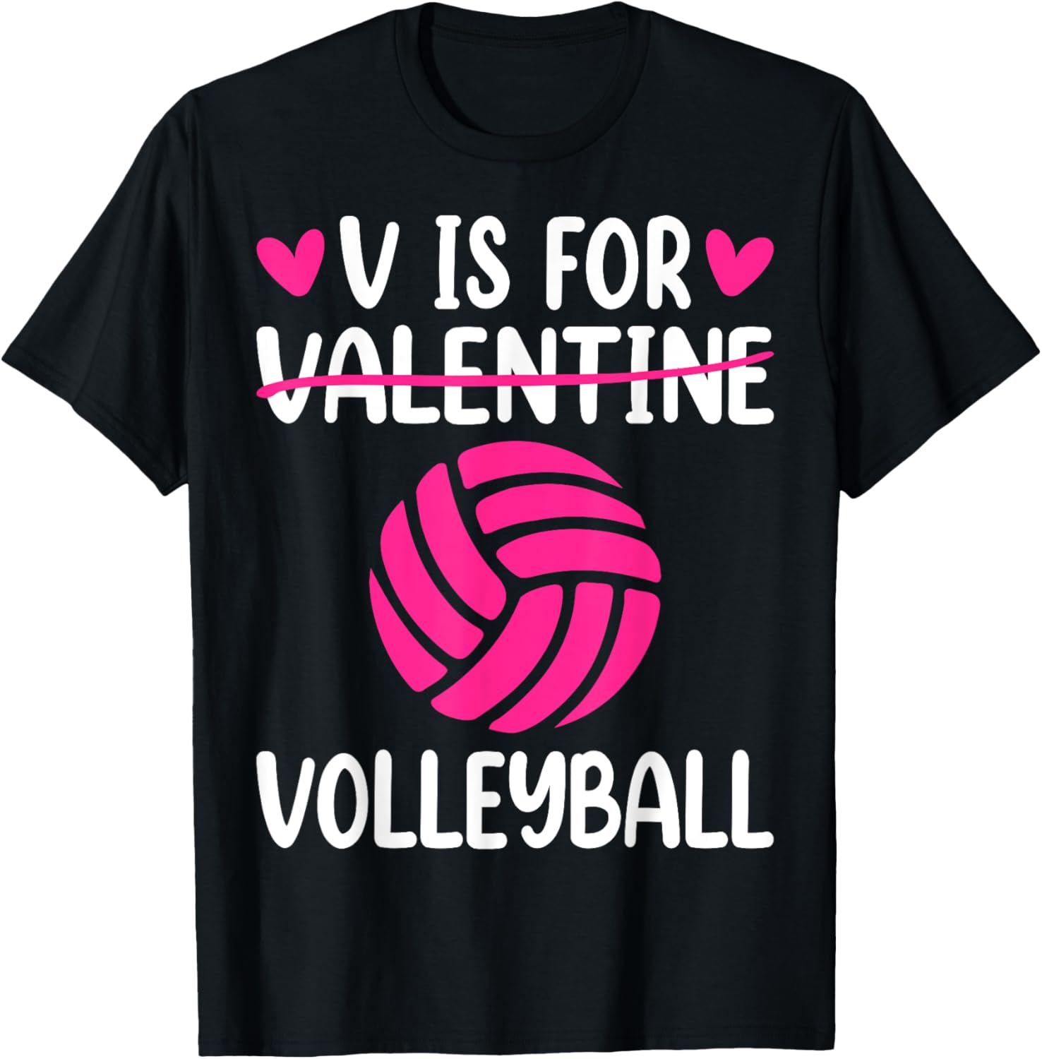 V is for Valentine Volleyball T-Shirt for Boys and Girls Fun Style - 12