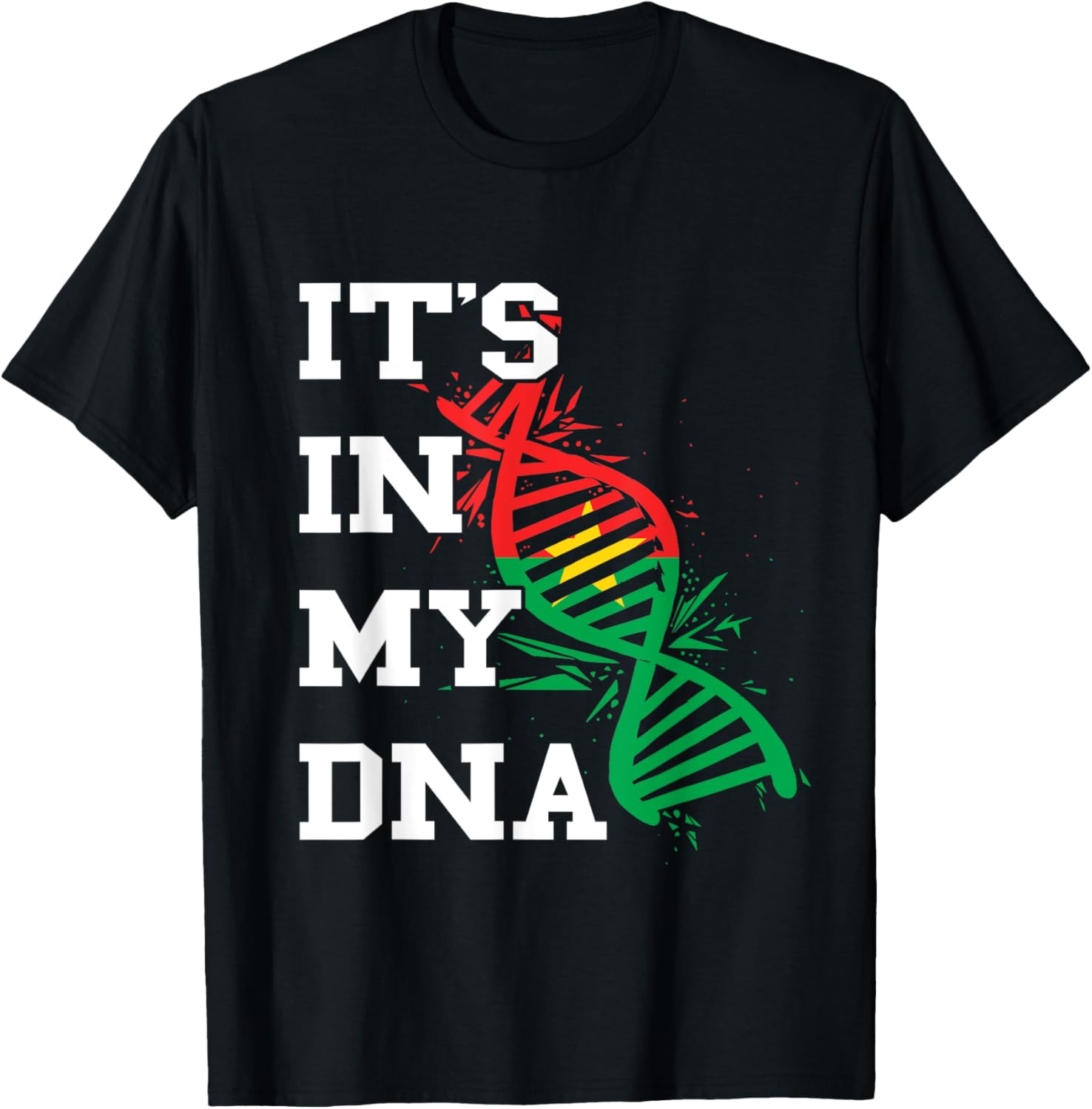 Burkina Faso Flag Its In My DNA Burkina Fasoan Roots T-Shirt - 17
