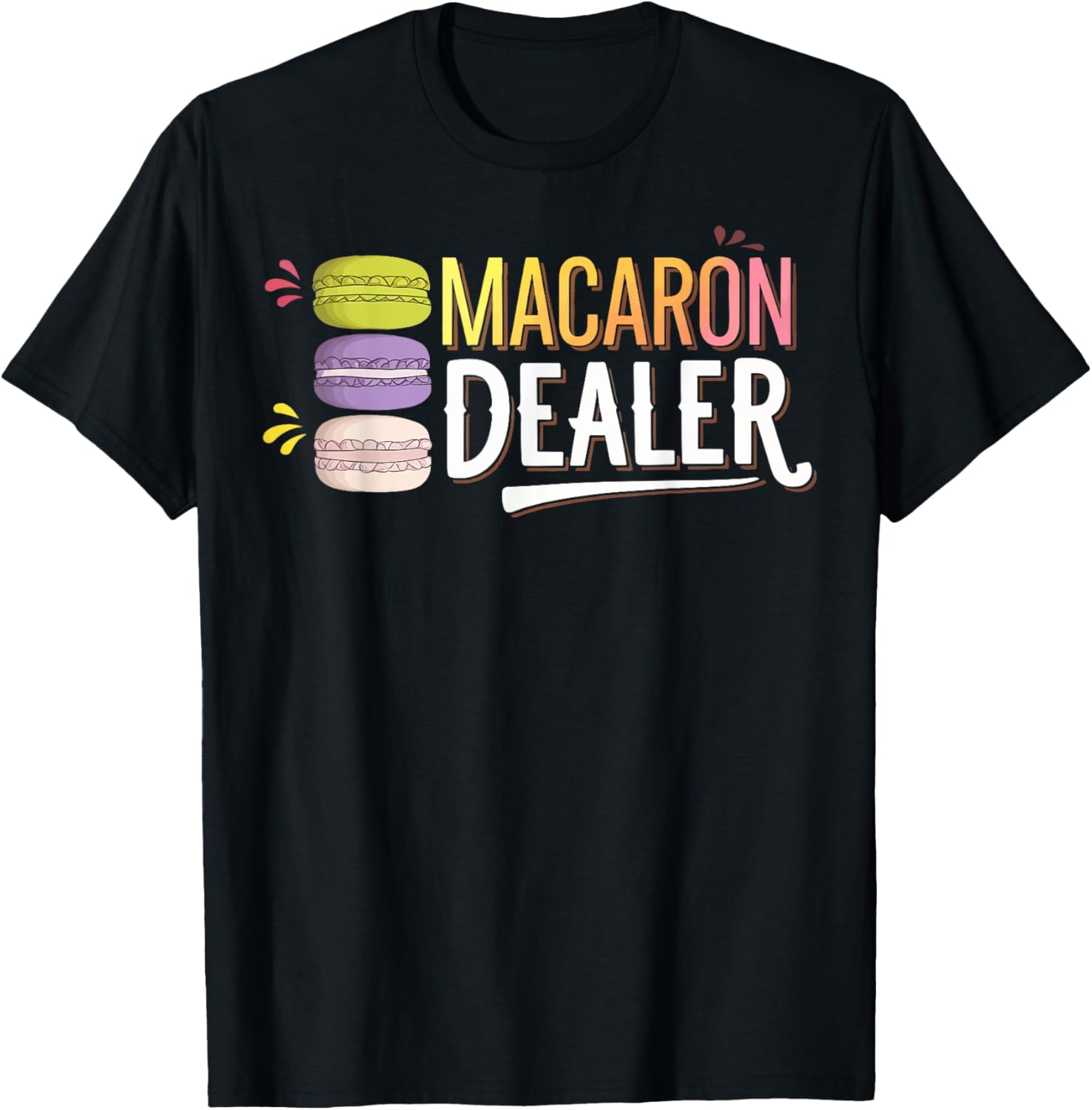 Charming Macaron Dealer T-Shirt for Sweet Treat Lovers and Foodies - 19