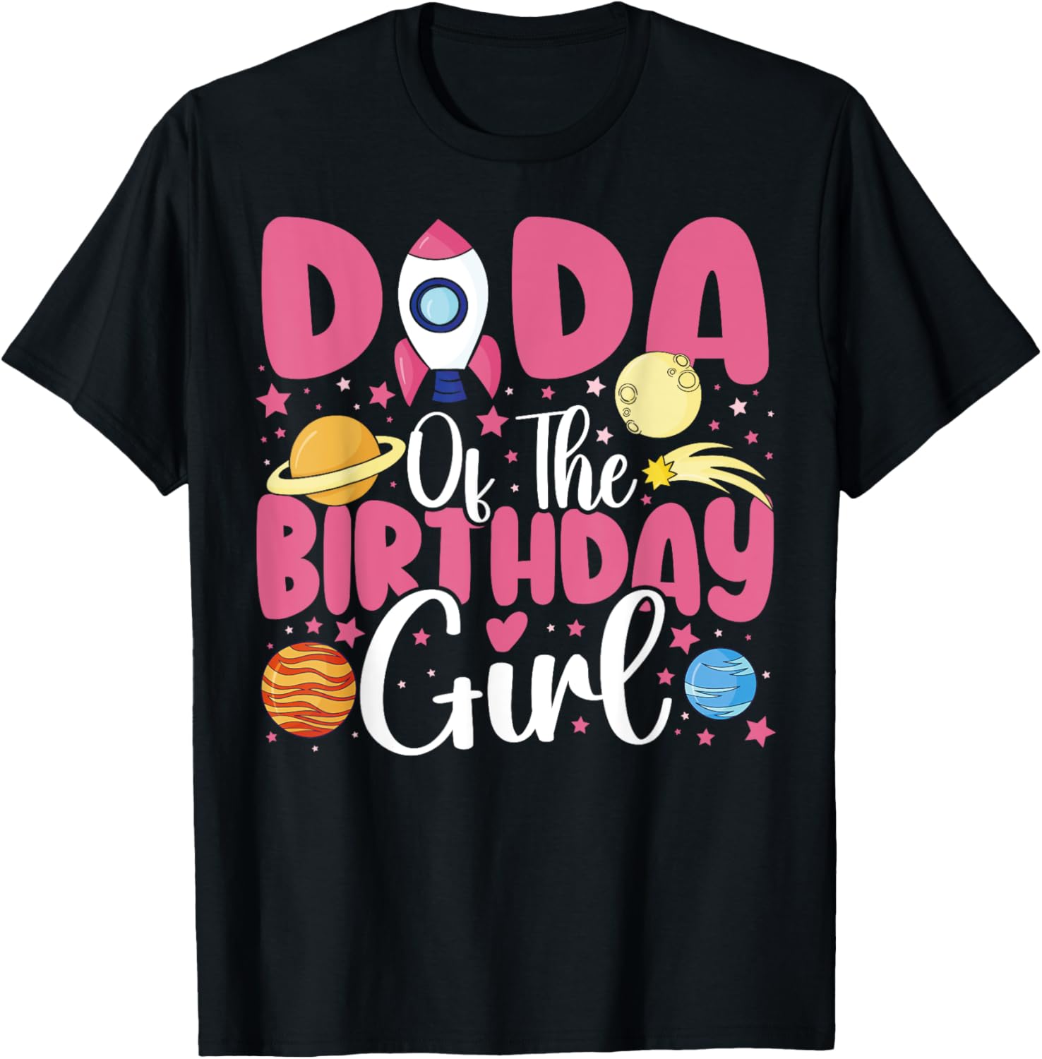 Birthday Girl Astronaut Family T-Shirt for Fun Celebrations - 7
