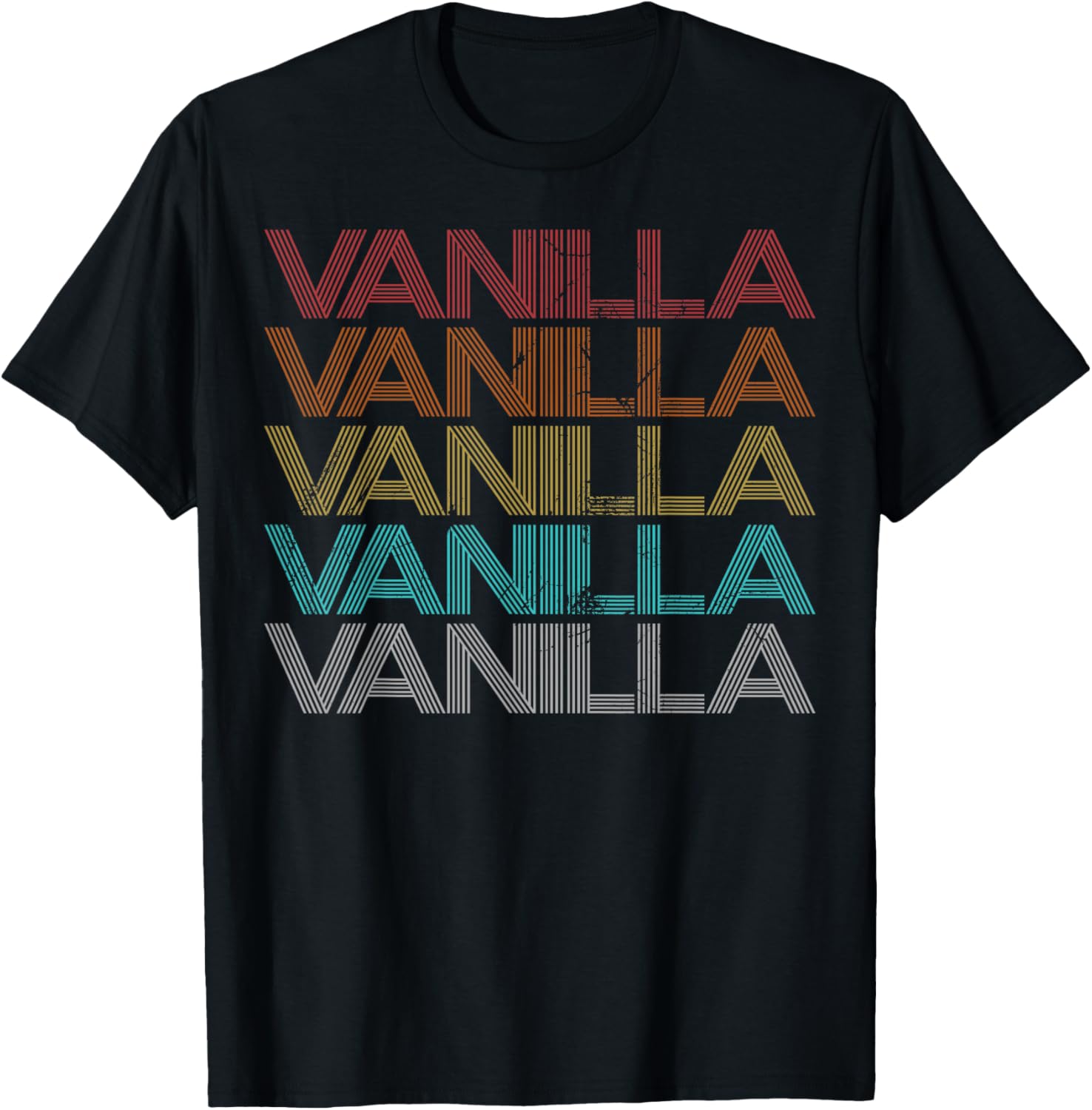 Retro Vintage Vanilla T-Shirt for Trendy Casual Style and Comfort - 14