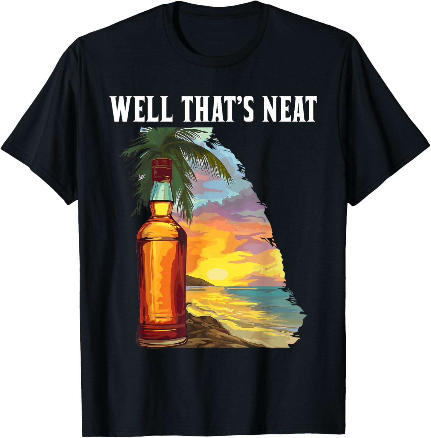 Whiskey Beach Sunset T-Shirt - Perfect for Relaxed Summer Vibes - 2