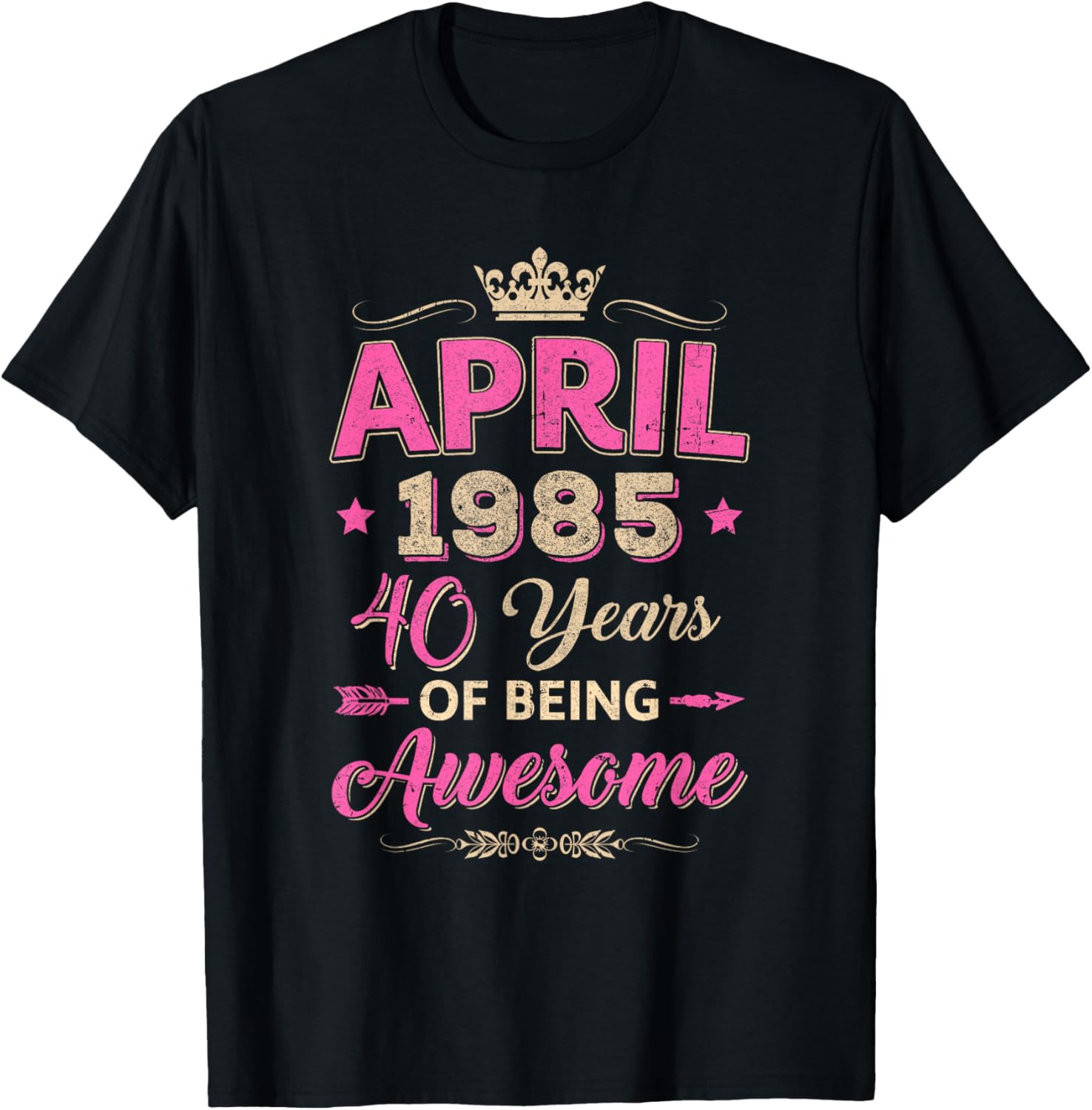 April 1985 40th Birthday T-Shirt Retro Awesome Apparel for Celebrations - 11