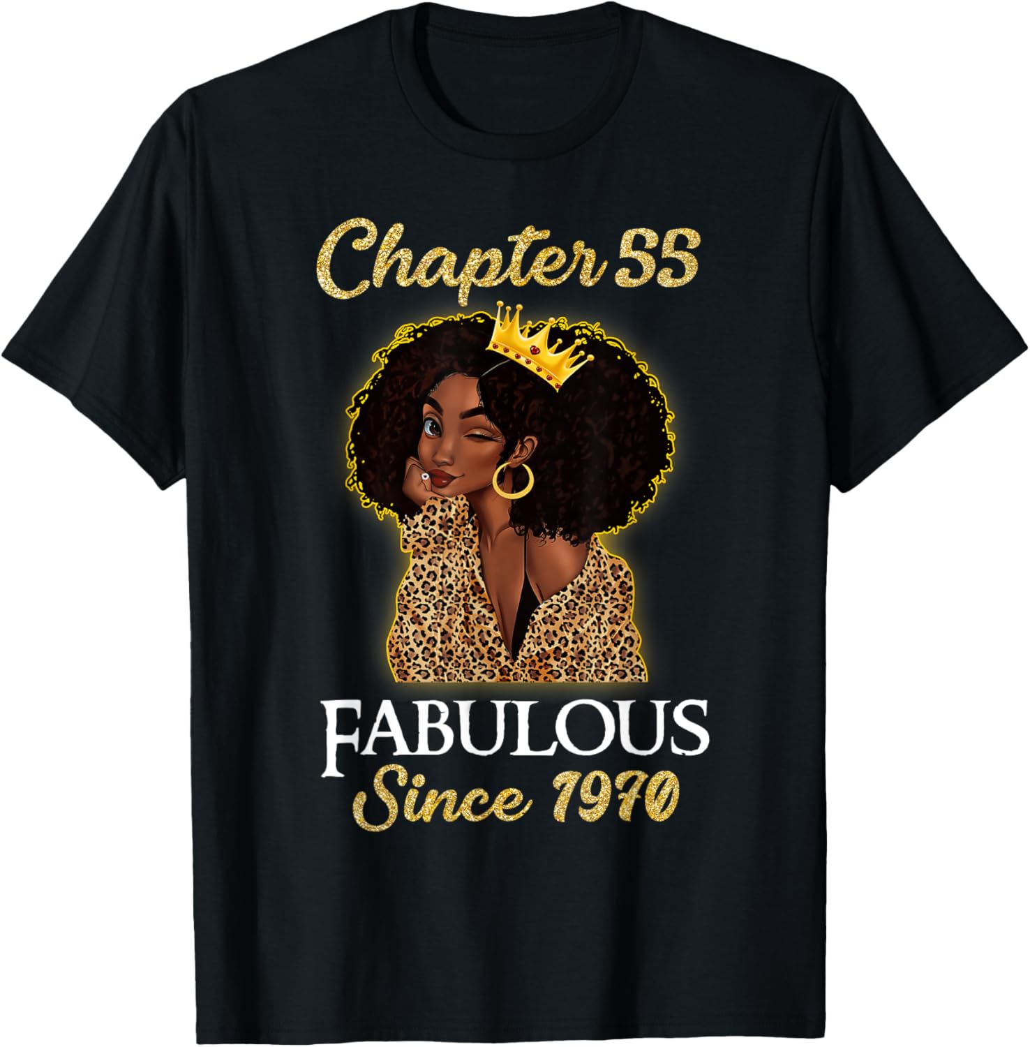 Fabulous Since 1970 Leopard T-Shirt for 55th Birthday Girls - 1