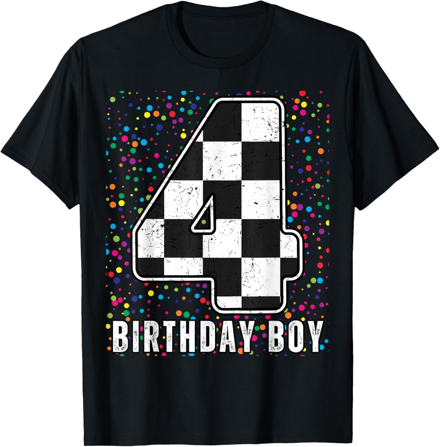 It's My 4th Birthday Racing Car Shirt for Boys Fun Family T-Shirt - 16
