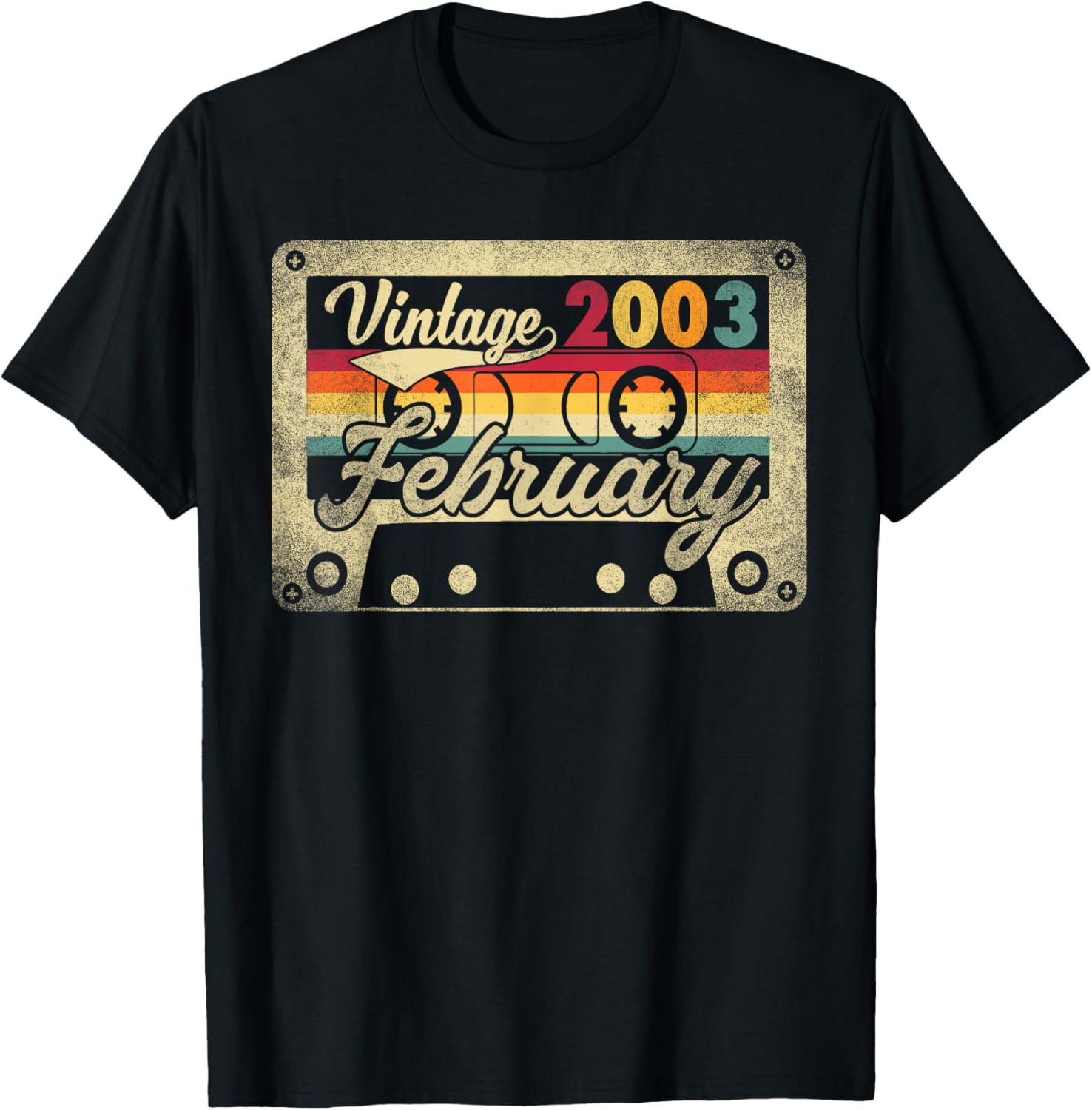 Vintage February 2003 Birthday T-Shirt Retro Funny Design Gift Idea - 8