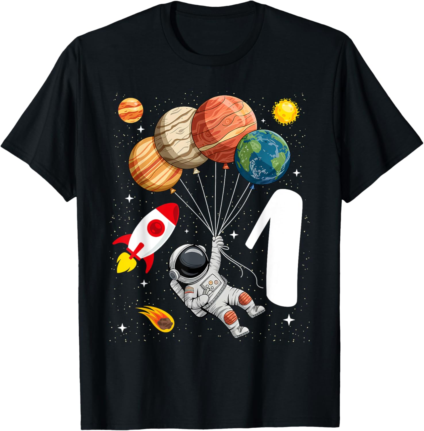Adorable 1st Birthday Astronaut T-Shirt for Boys and Girls - 7