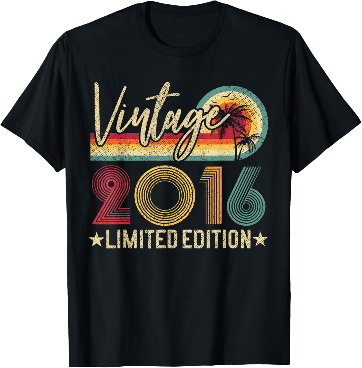 Limited Edition Vintage 2016 9th Birthday T-Shirt for Kids - 18