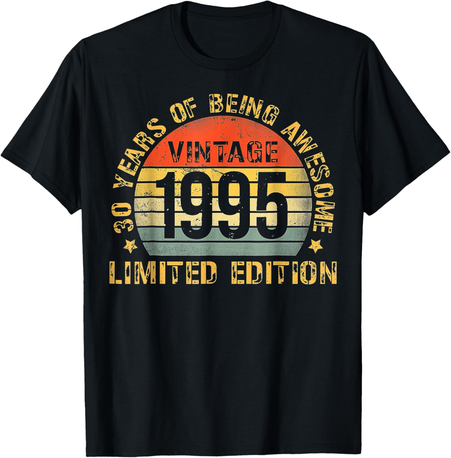30th Birthday T-Shirt for Men Born in 1995 - Perfect Celebration Gift - 10