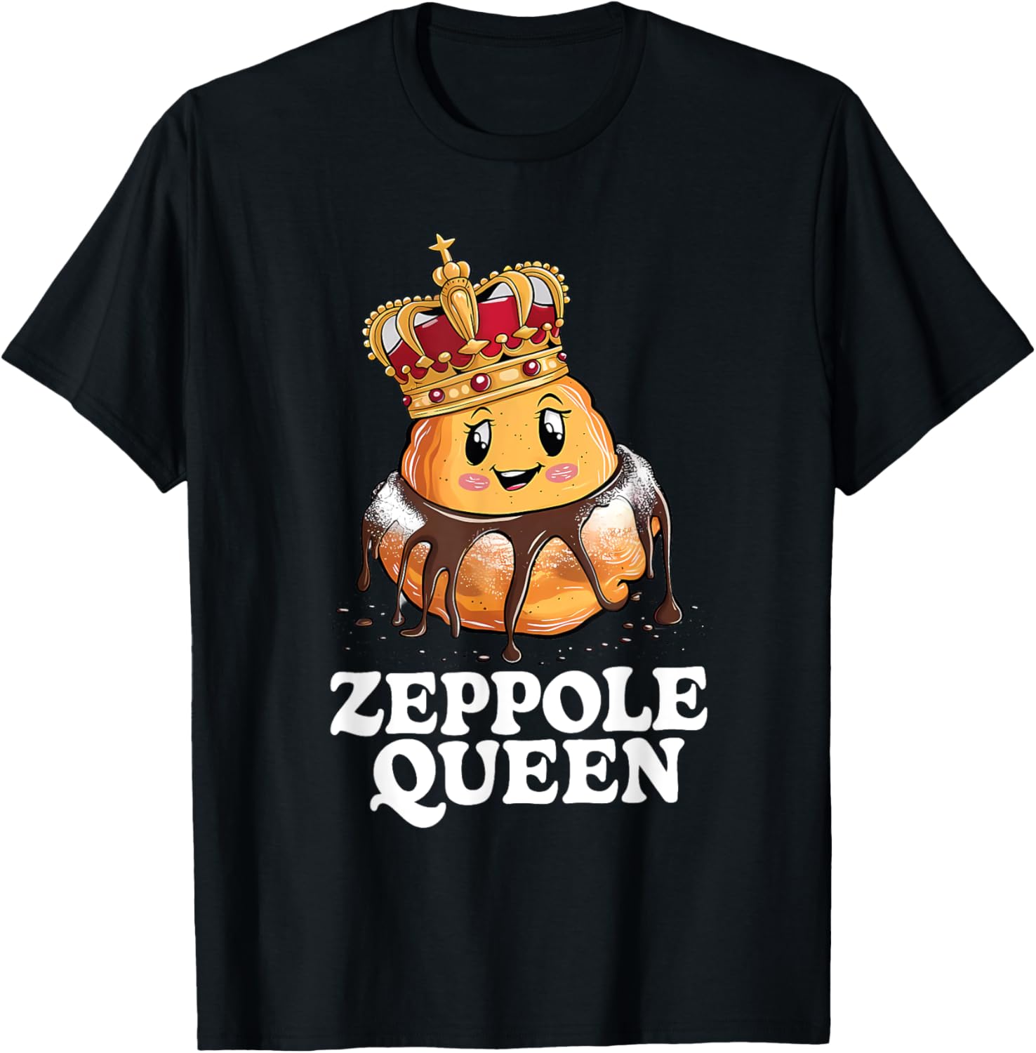 Zeppole Queen T-Shirt for Food Lovers - Fun and Stylish Design - 6