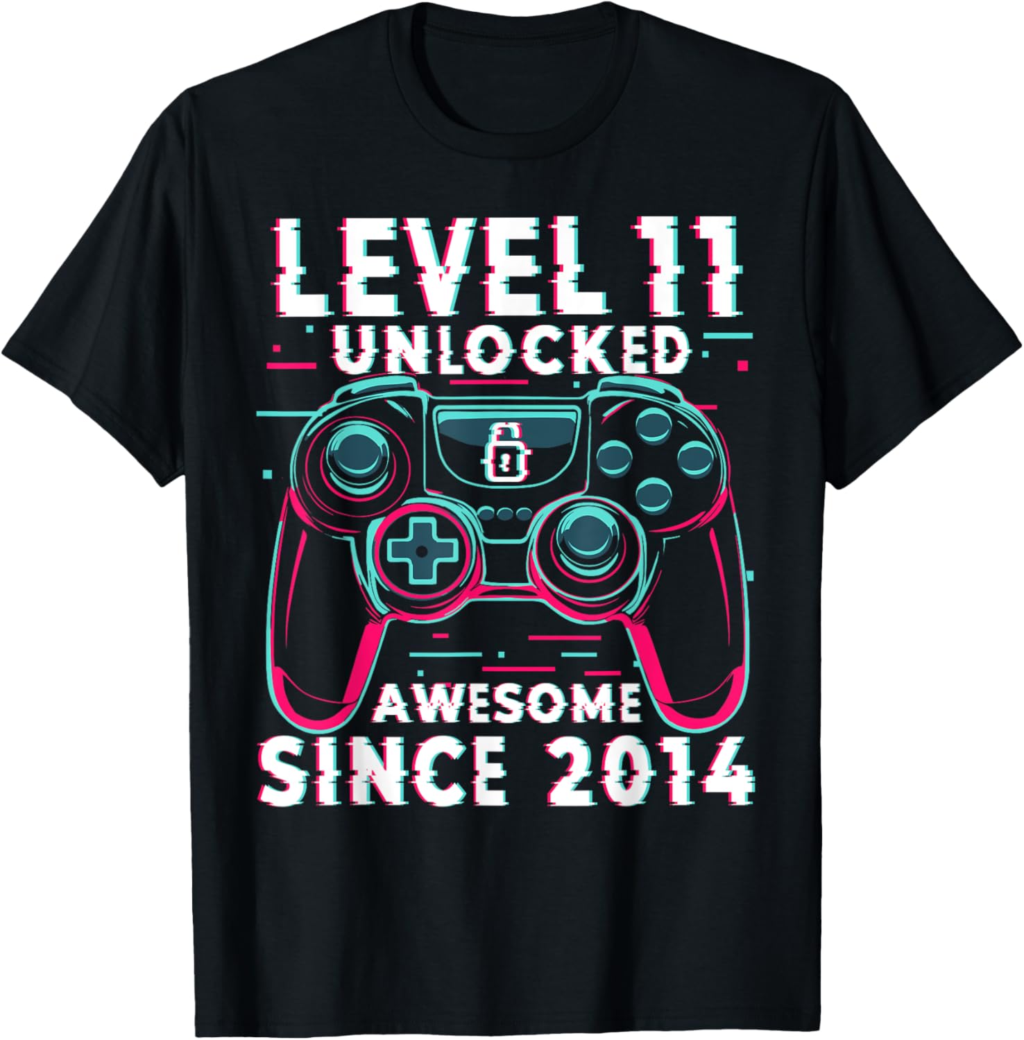 Level 11 Unlocked Gamer Boys T-Shirt for 11th Birthday Celebration - 5