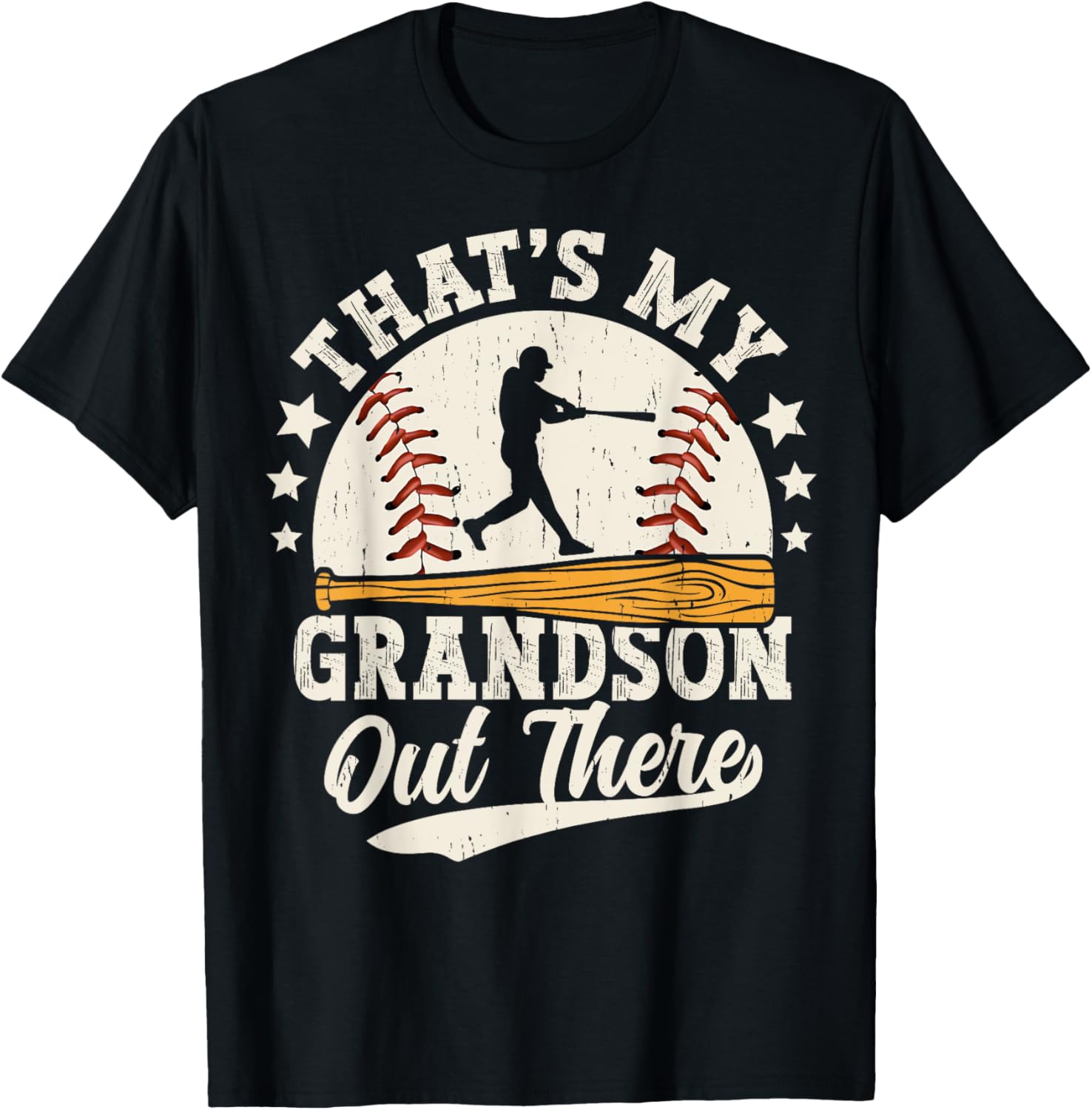 Baseball Grandma Grandpa That's My Grandson Out There T-Shirt - 7