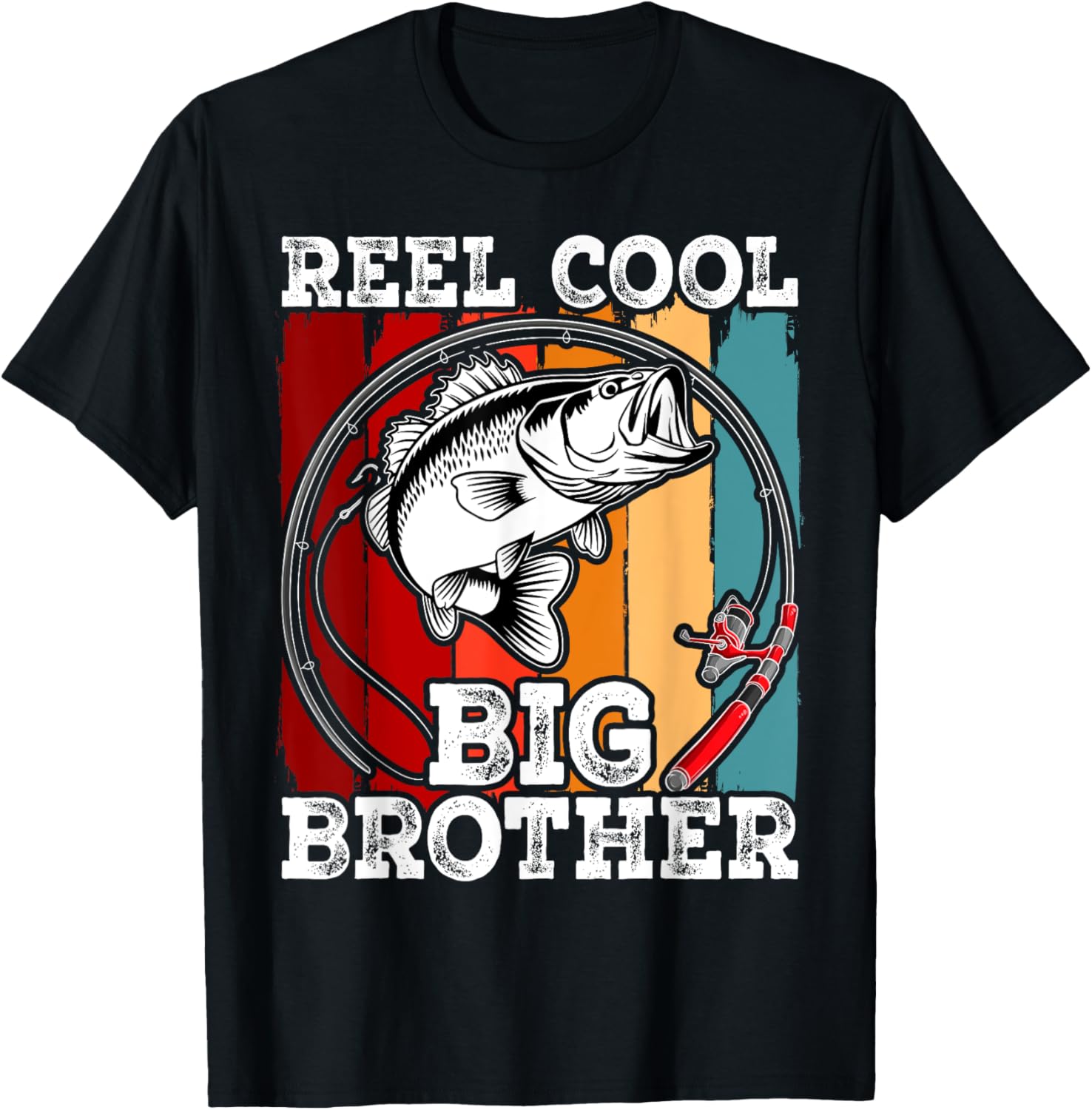 Cool Fishing T-Shirt for Big Brothers - Perfect Gift for Boys - 1