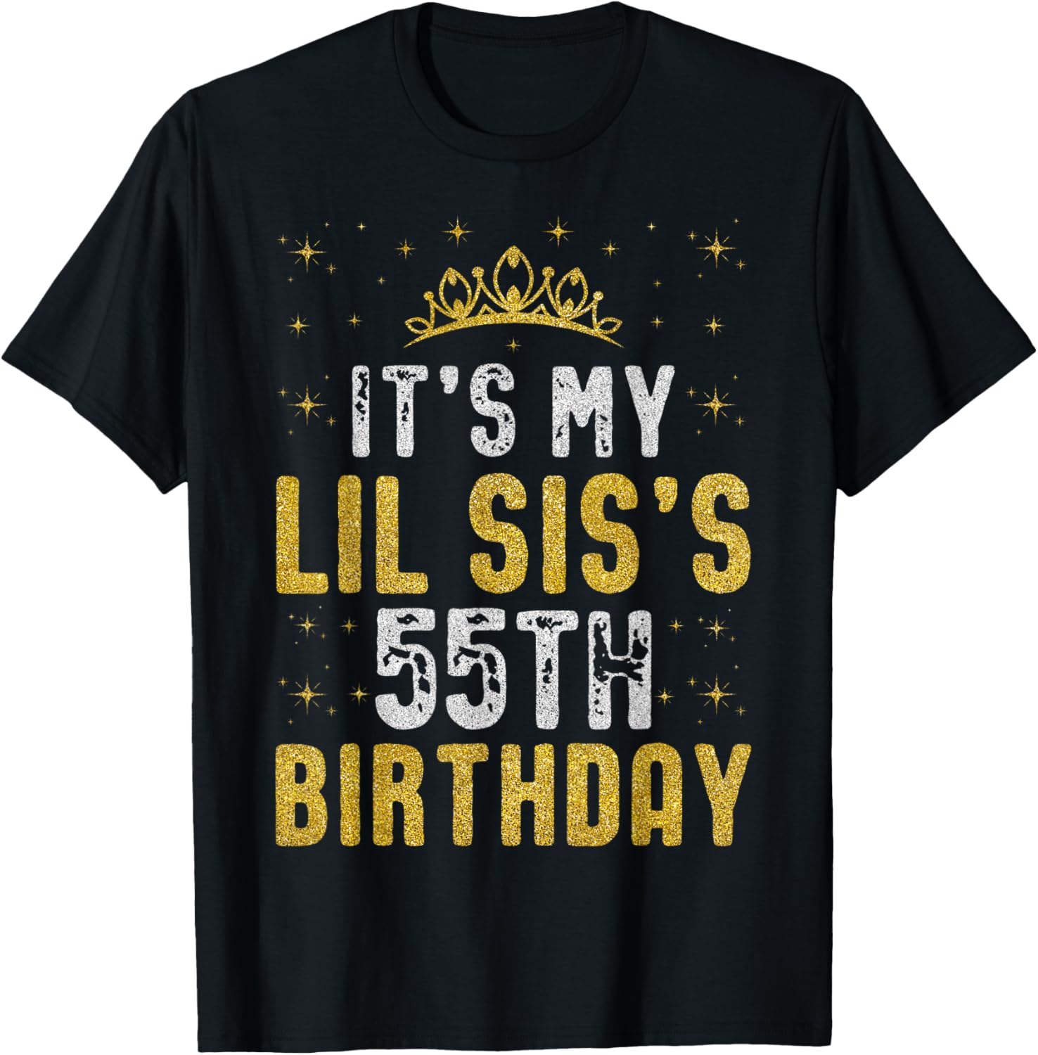Happy 55th Birthday Lil Sis T-Shirt 1970 Vintage Birthday Gift - 12