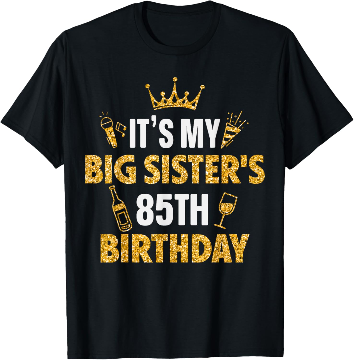 Big Sister's 85th Birthday T-Shirt Retro 1940 Gift for Sister - 7