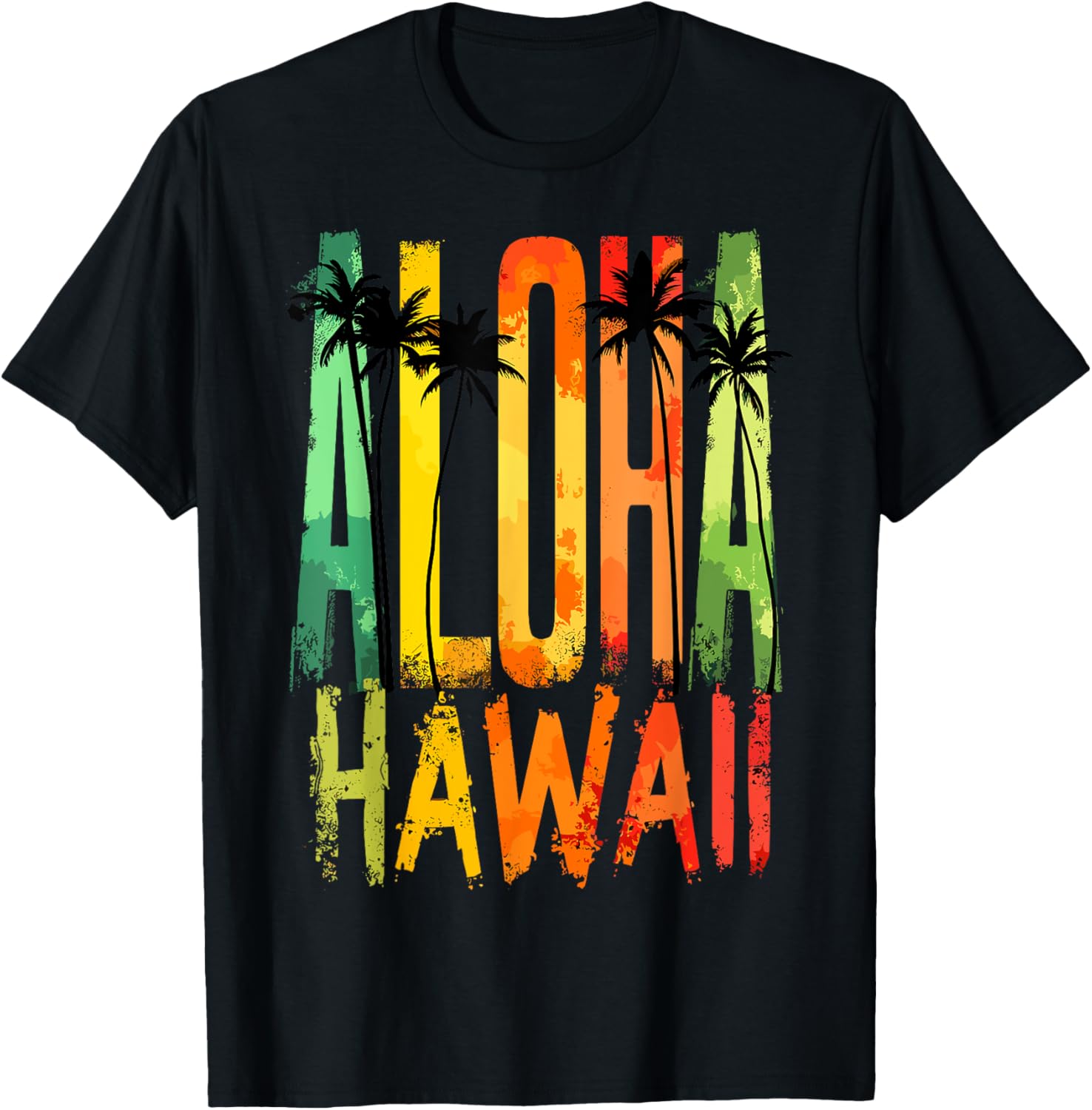 Aloha Hawaii Hawaiian Lover Island T-Shirt for Beach and Casual Wear - 1