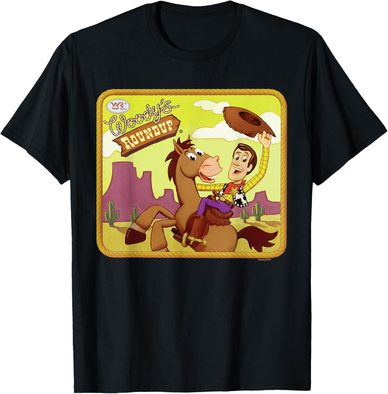Vintage Toy Story Woody's Roundup T-Shirt for Disney Fans and Collectors - 1