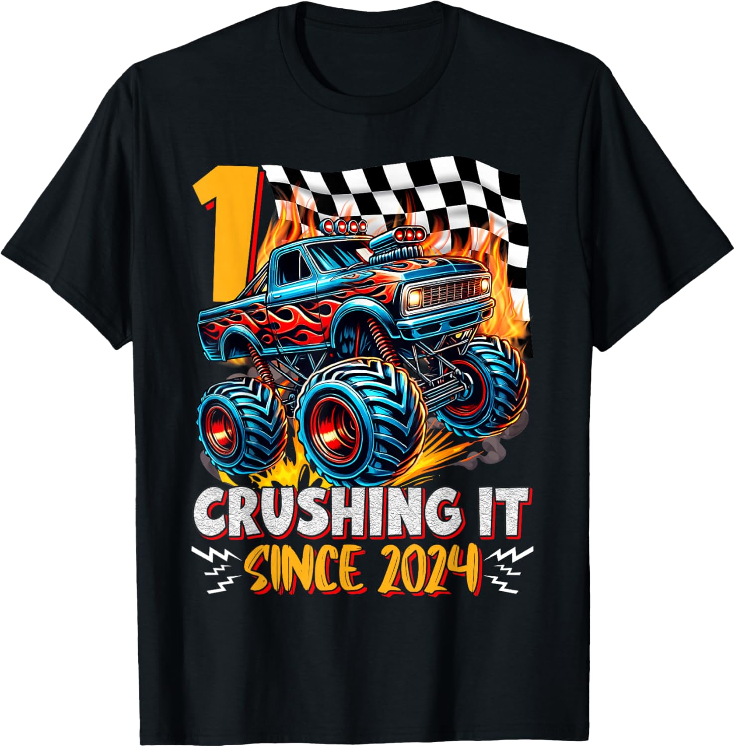 Birthday Monster Truck T-Shirt for 1 Year Old Boys - 1st Birthday Fun - 6