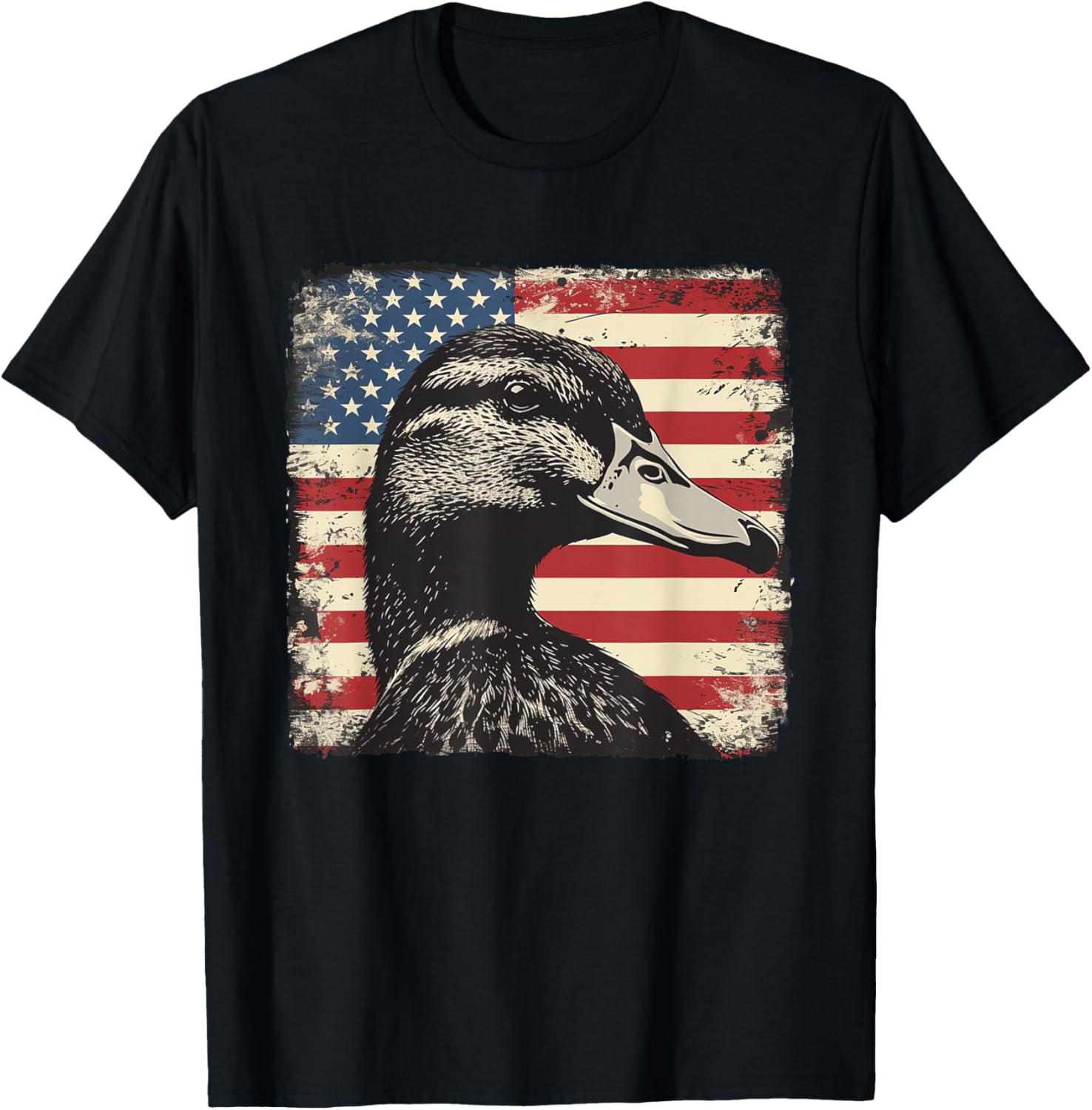 America Flag Duck Shirt for 4th of July | Fun Men's and Women's Tee - 23